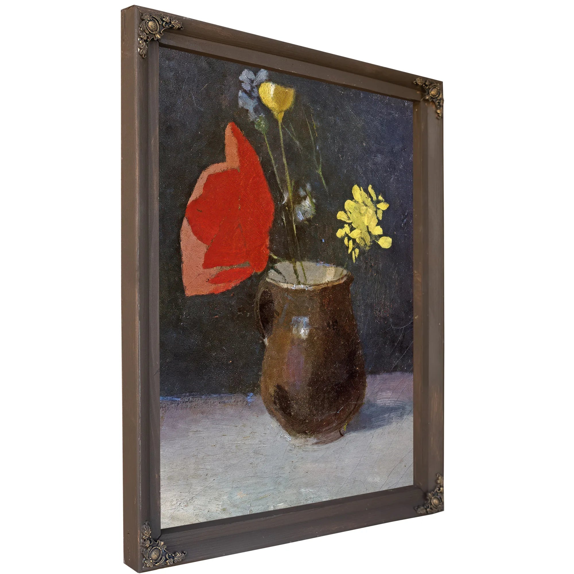 A Pitcher Of Flowers By Odilon Redon Fine Art Print