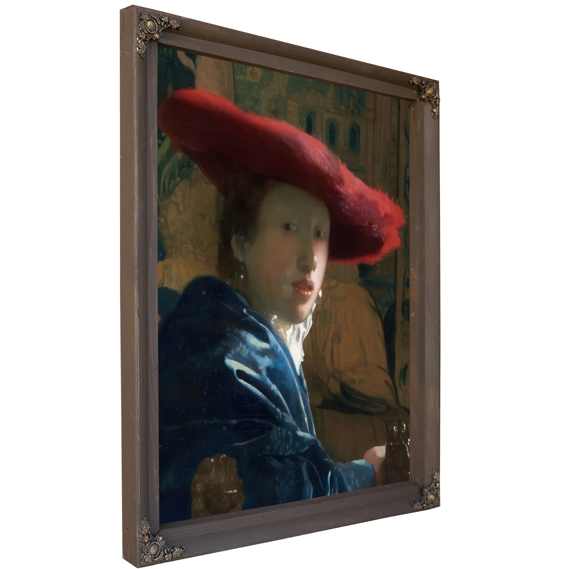 Girl With The Red Hat 1666 By Johannes Vermeer Fine Art Print