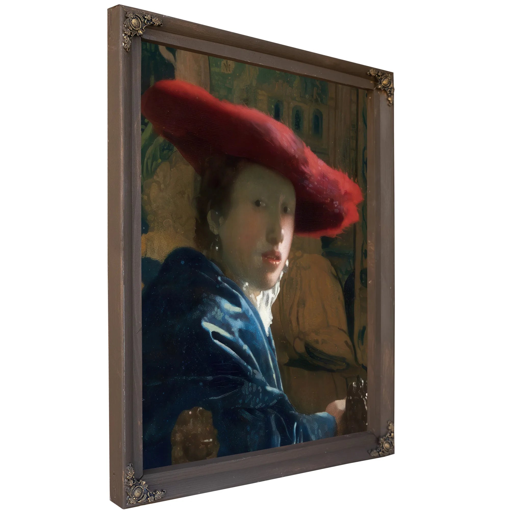 Girl With The Red Hat 1666 By Johannes Vermeer Fine Art Print