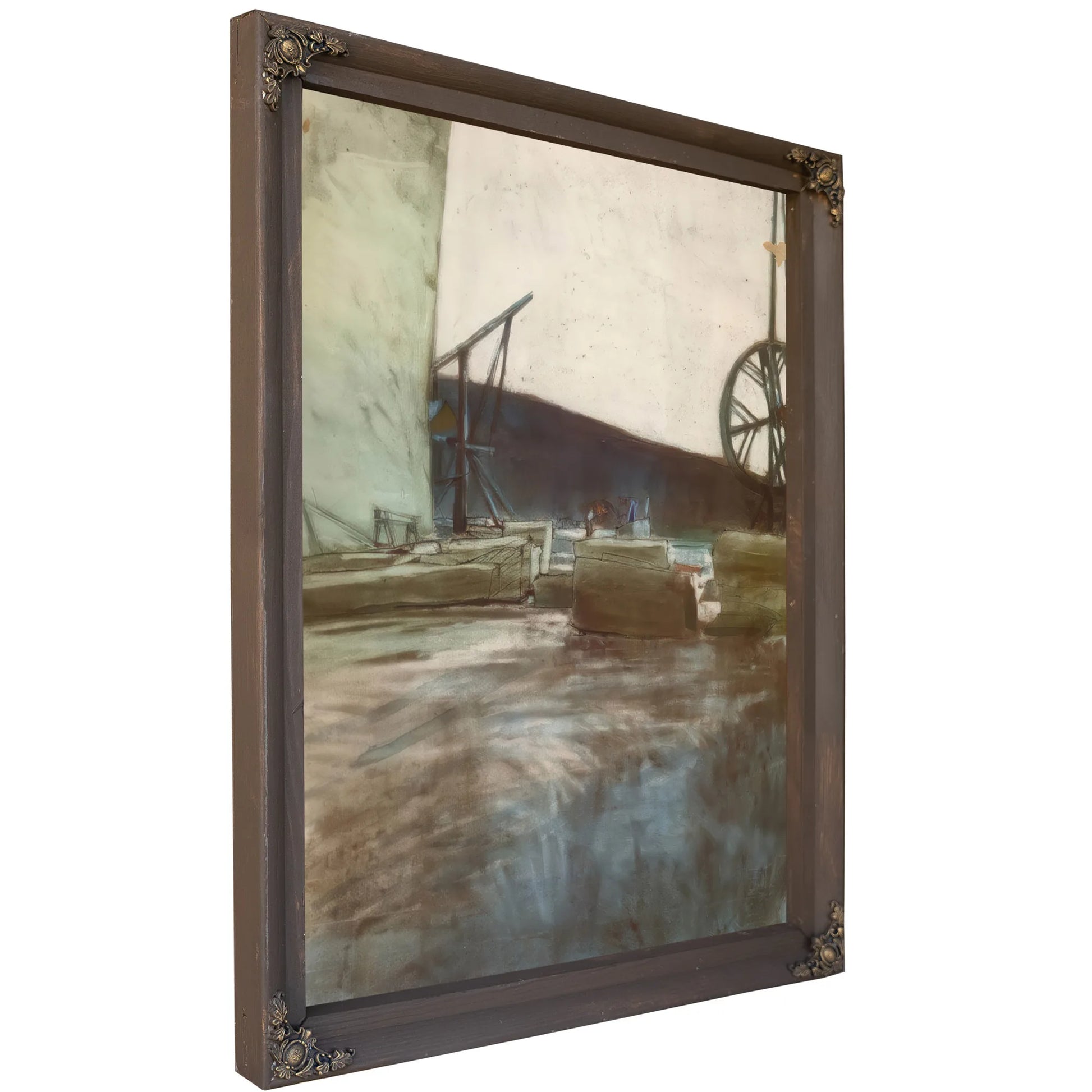 In The Ostermundingen Quarry Two Cranes 1907 23 By Paul Klee Fine Art Print