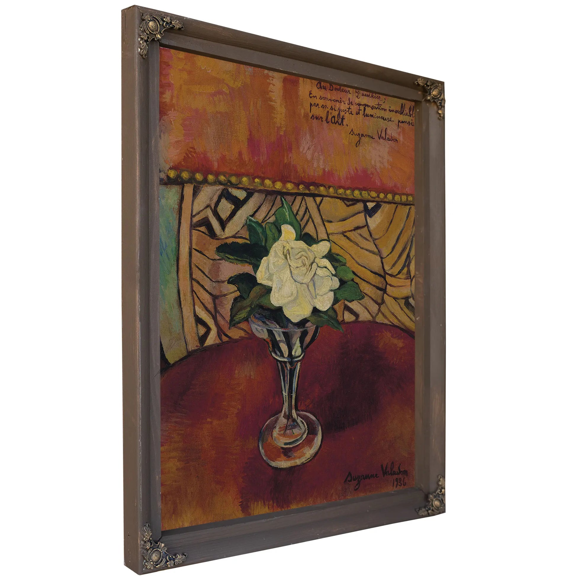 Nature Morte A La Rose Blanche by Suzanne Valadon