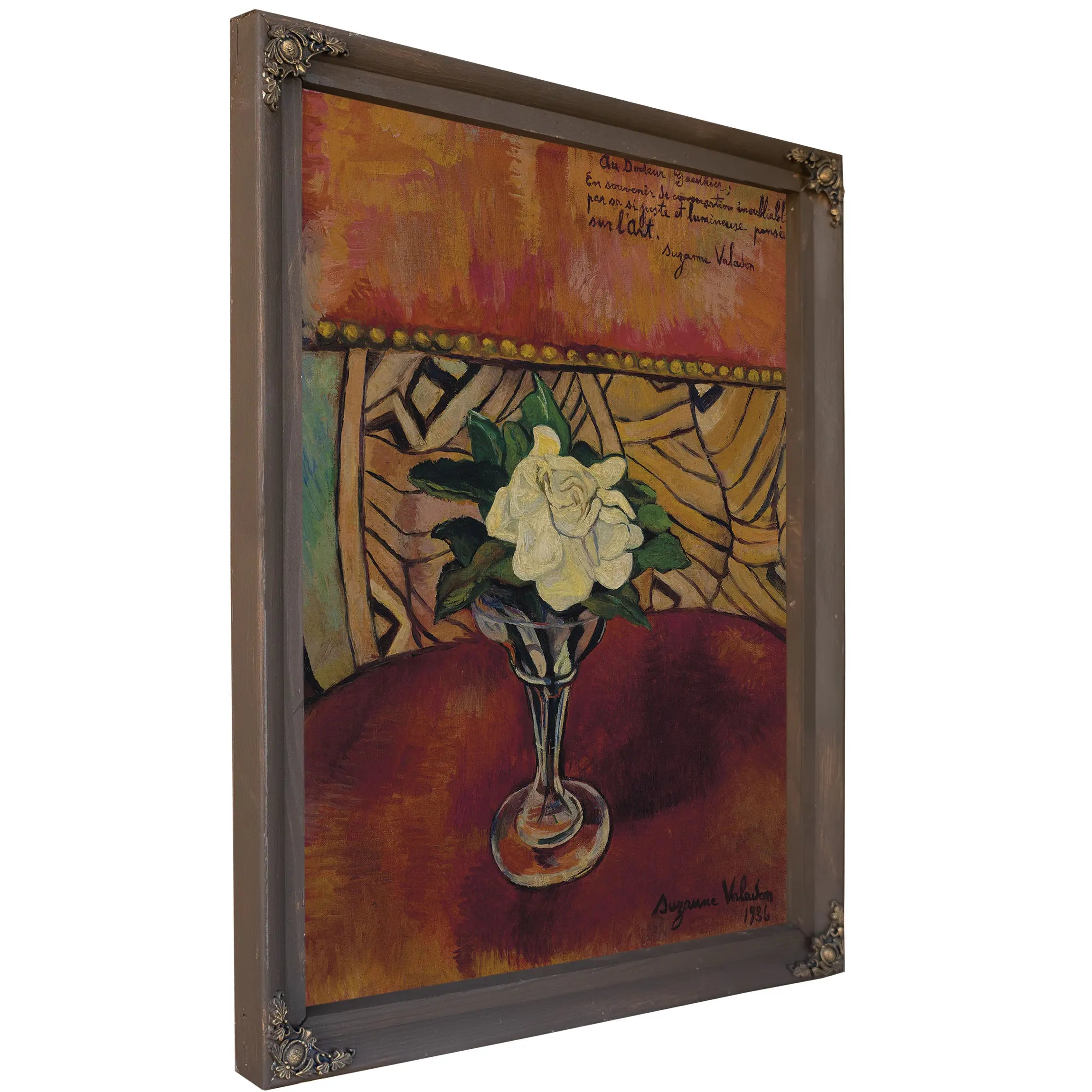 Nature Morte A La Rose Blanche by Suzanne Valadon