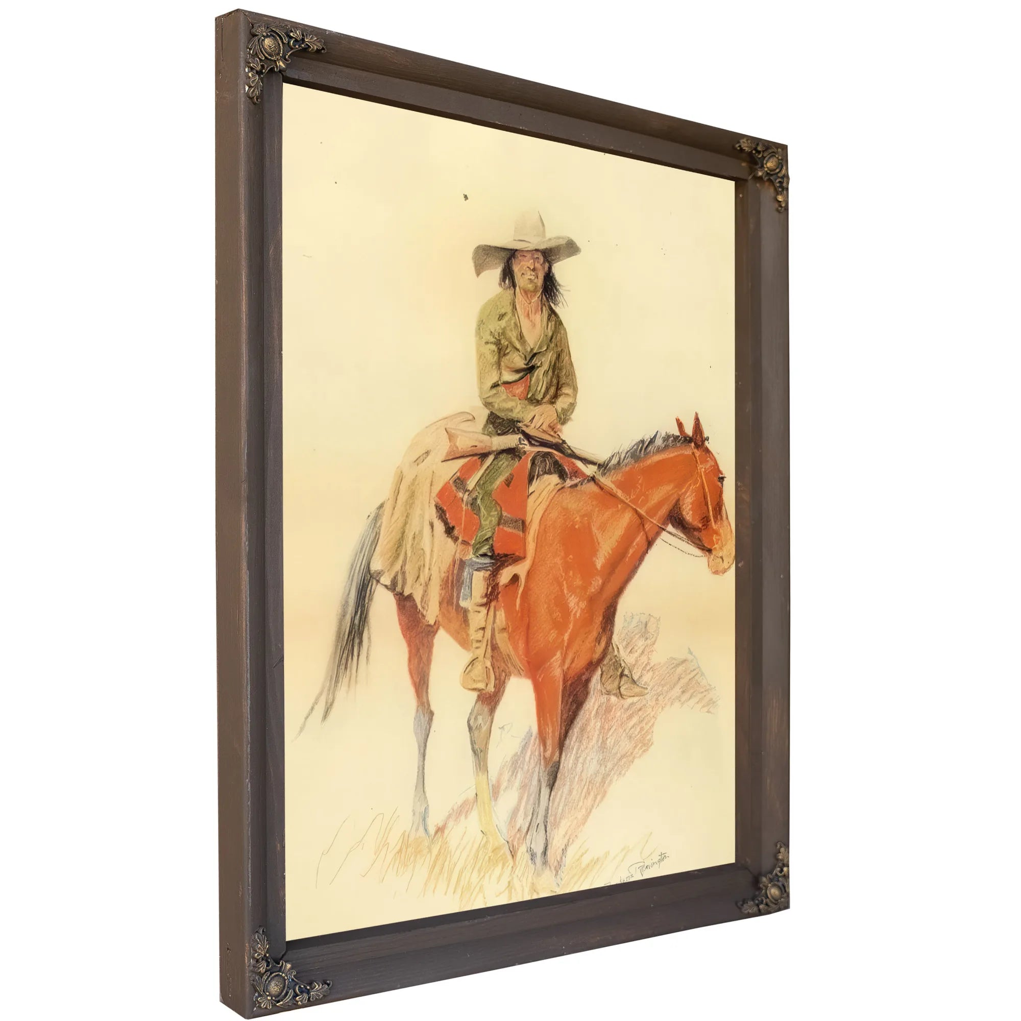 Old Ramon Also With A Mexican Half Breed Added By Frederic Remington Fine Art Print