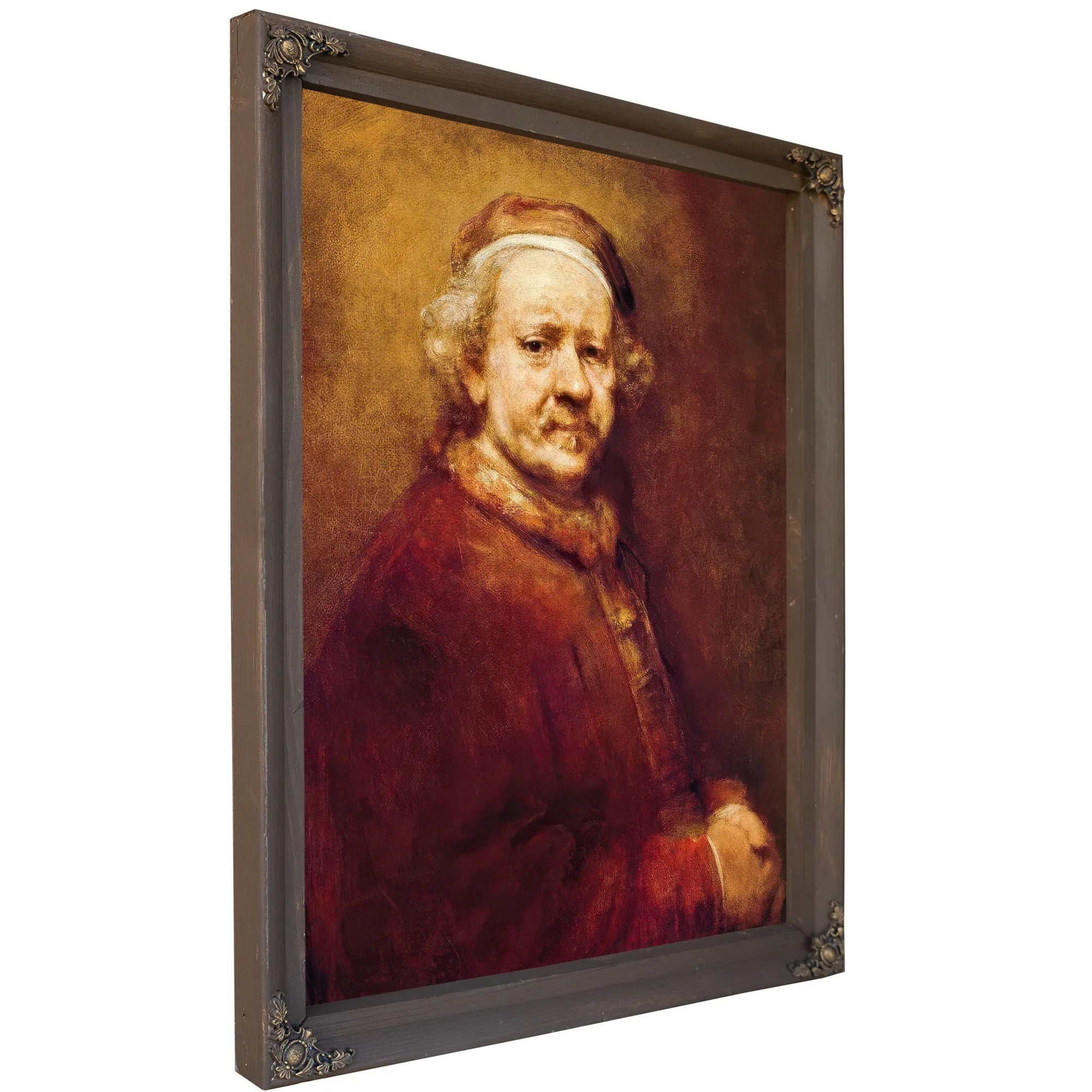Self Portrait In At The Age Of 63 By Rembrandt Fine Art Print