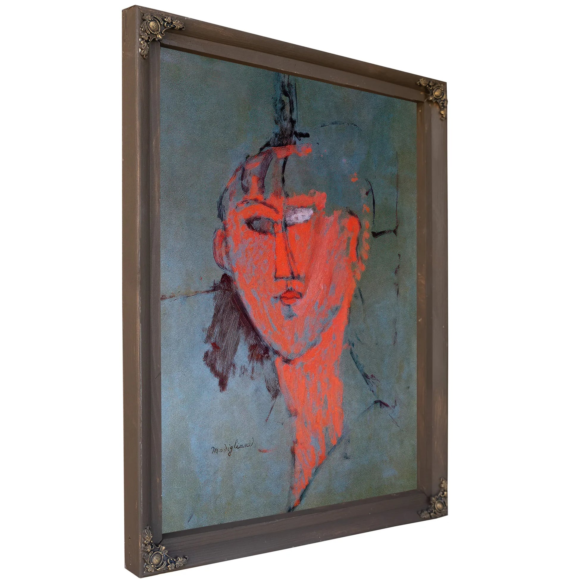 The Red Head By Amedeo Modigliani Fine Art Print