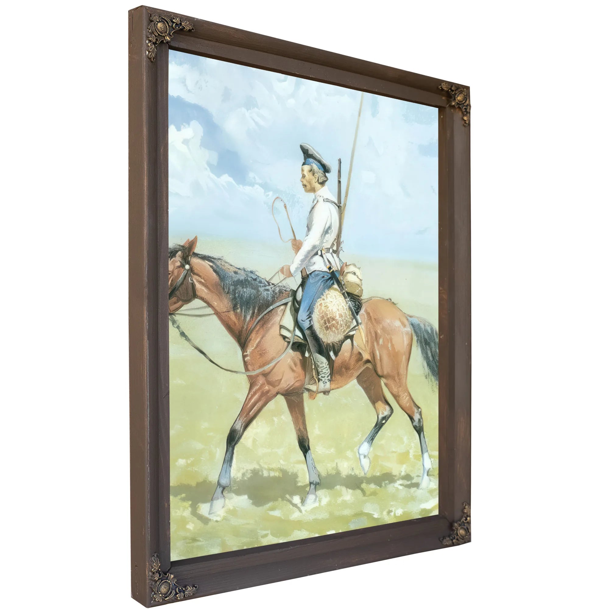 A Russian Cossack By Frederic Remington Fine Art Print