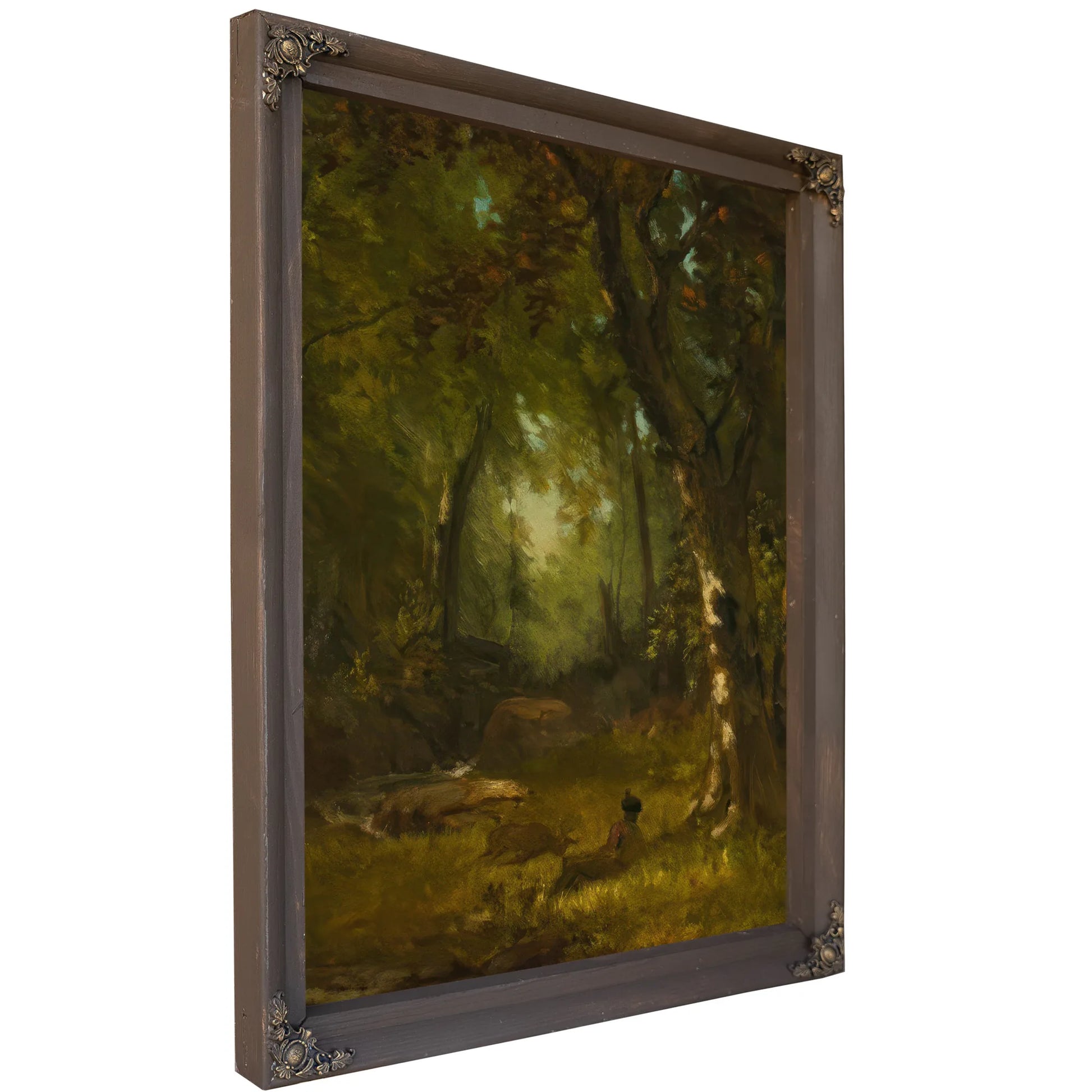 Landscape With Huntsman By George Inness Fine Art Print