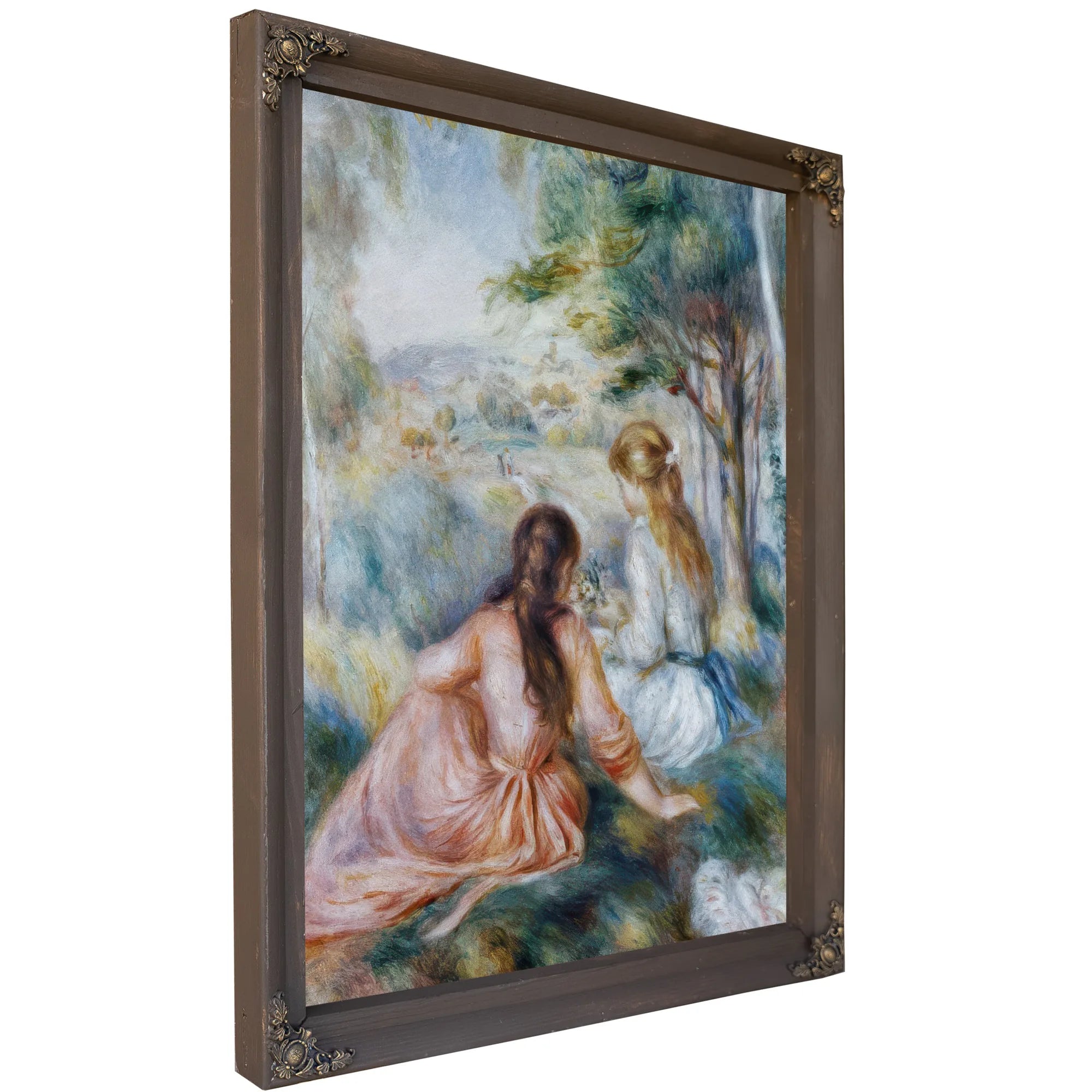 In The Meadow By Pierre Auguste Renoir Fine Art Print