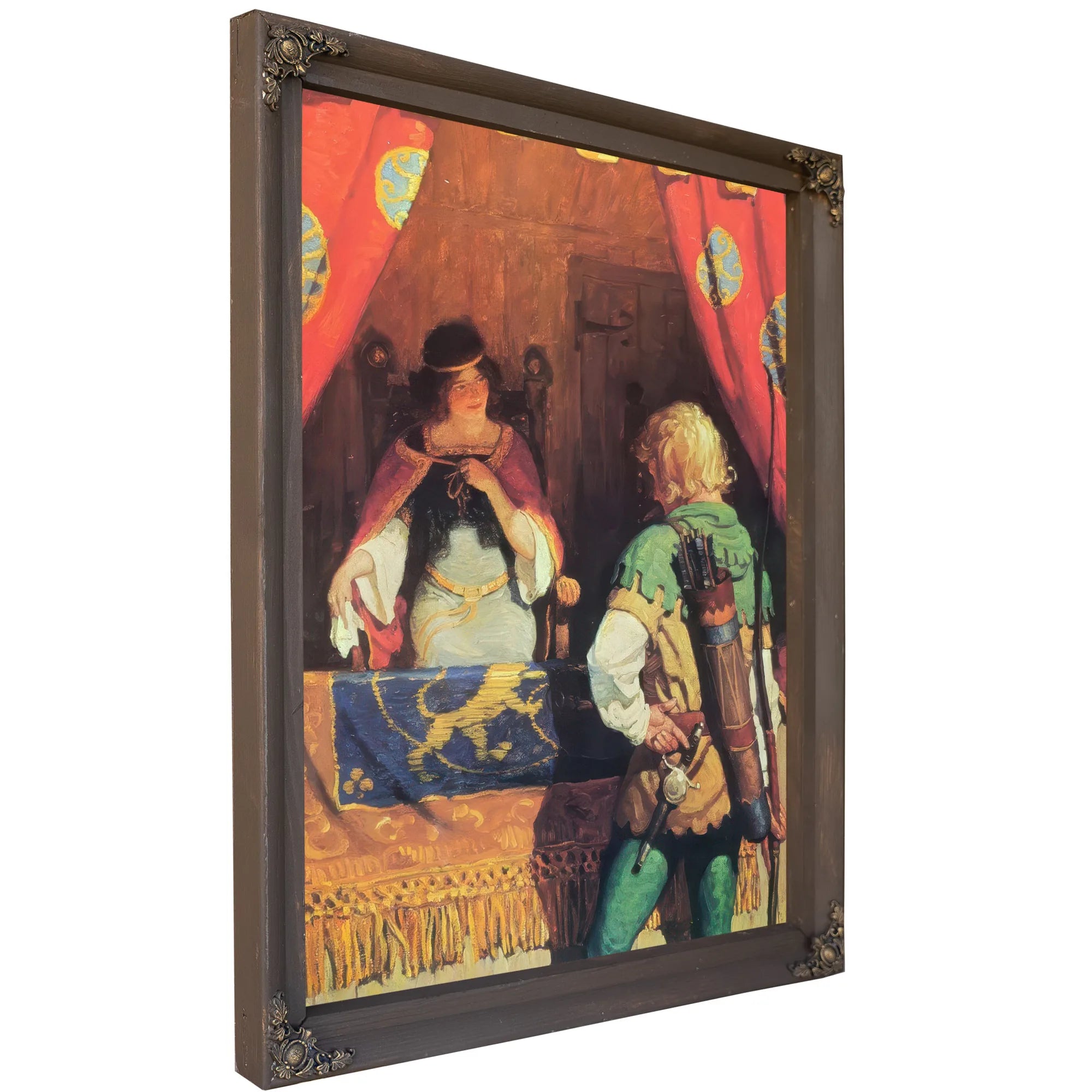 Robin Meets Maid Marian By NC Wyeth Fine Art Print