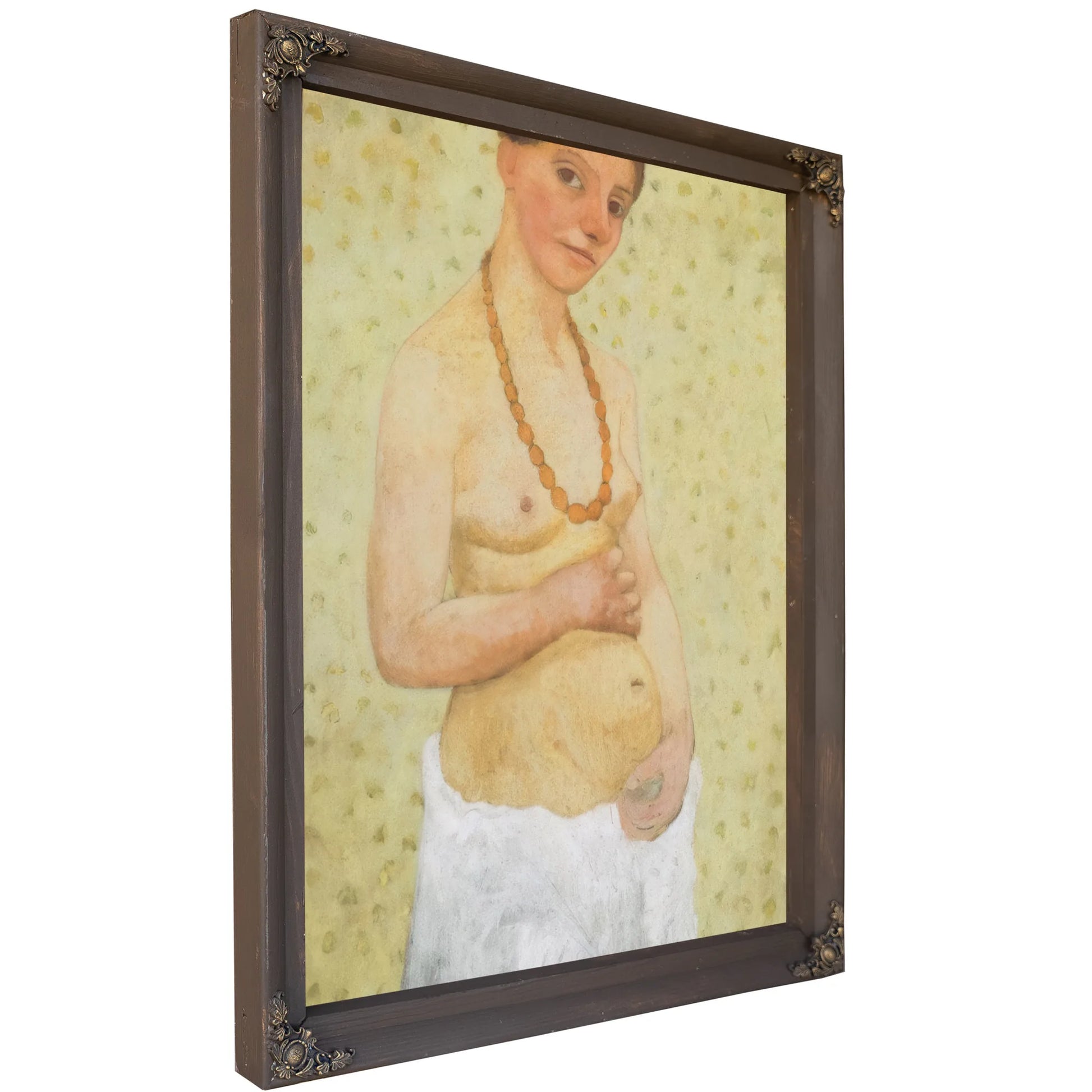 Self Portrait On Th Sixth Wedding Anniversary By Paula Modersohn Becker Fine Art Print