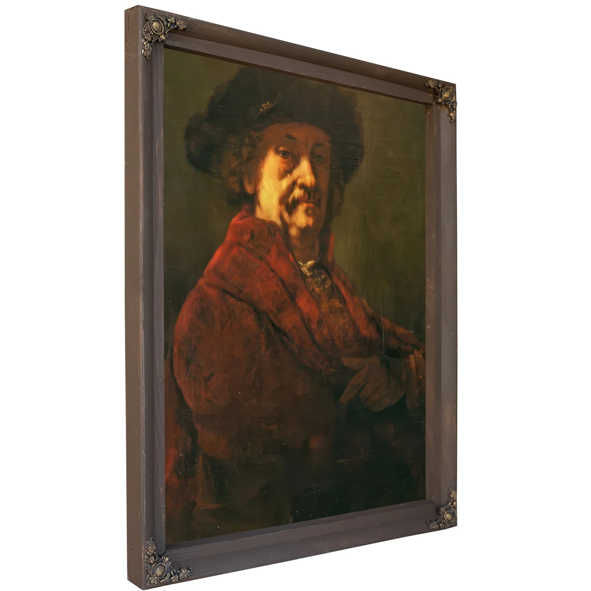 Copy Of A Rembrandt Self Portrait By Jean Desire Gustave Courbet Fine Art Print