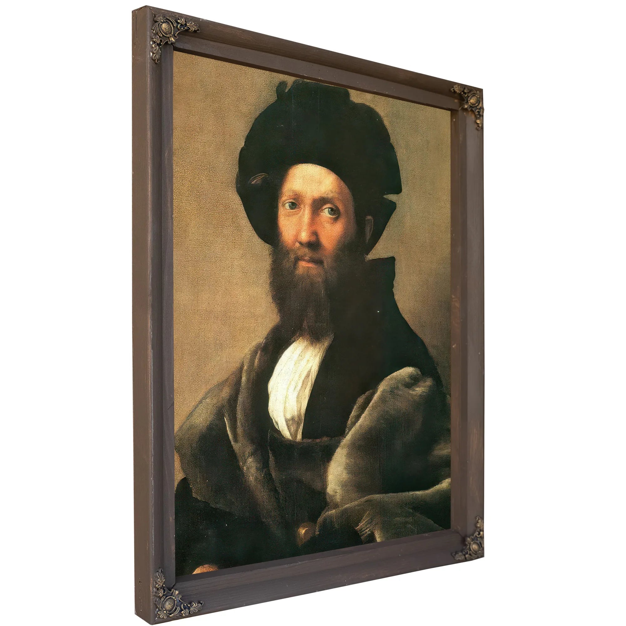 Portrait Of Baldassare Castiglione By Raphael Fine Art Print