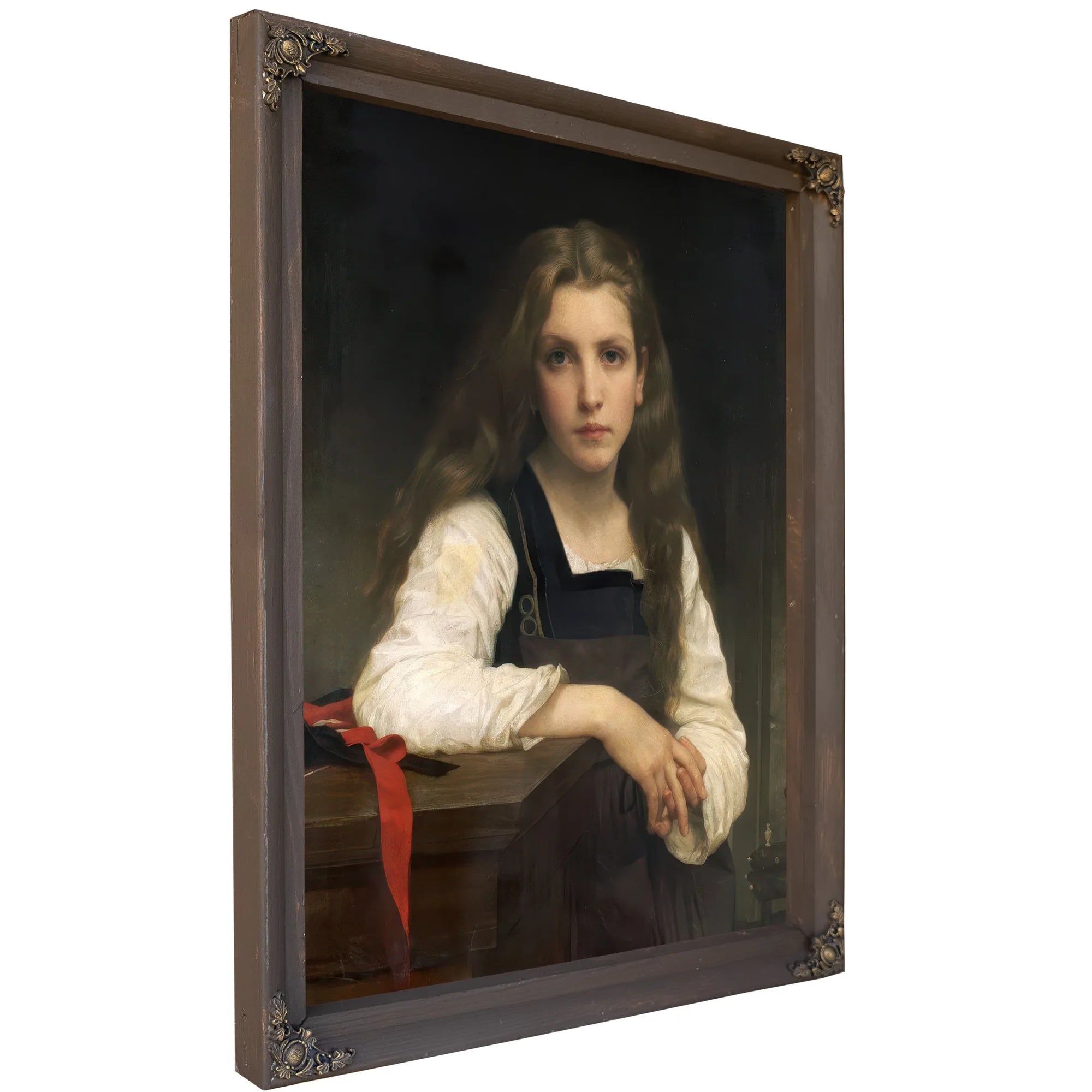 The Fair Spinner By William Adolphe Bouguereau Fine Art Print