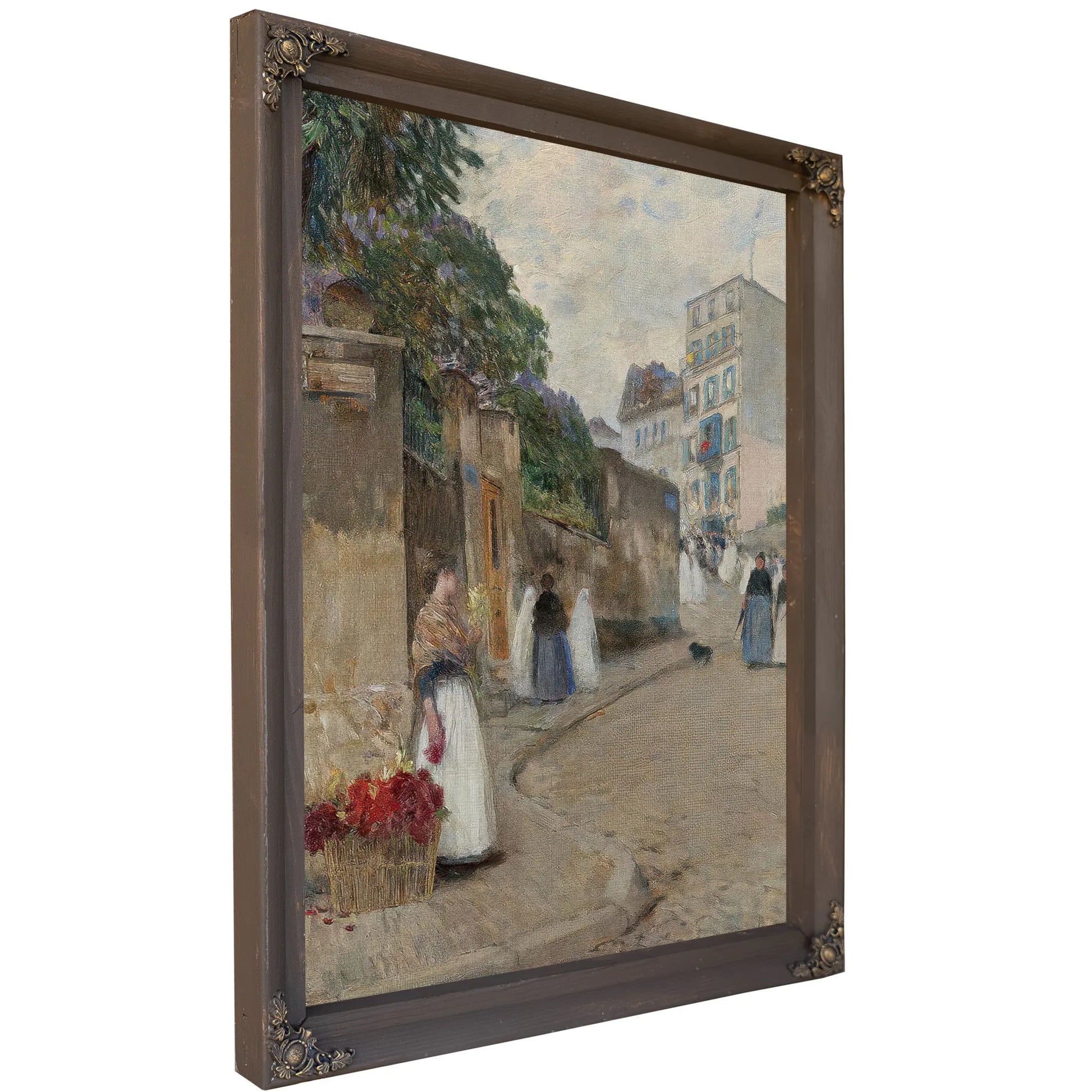Rue Montmartre, Paris By Childe Hassam Fine Art Print