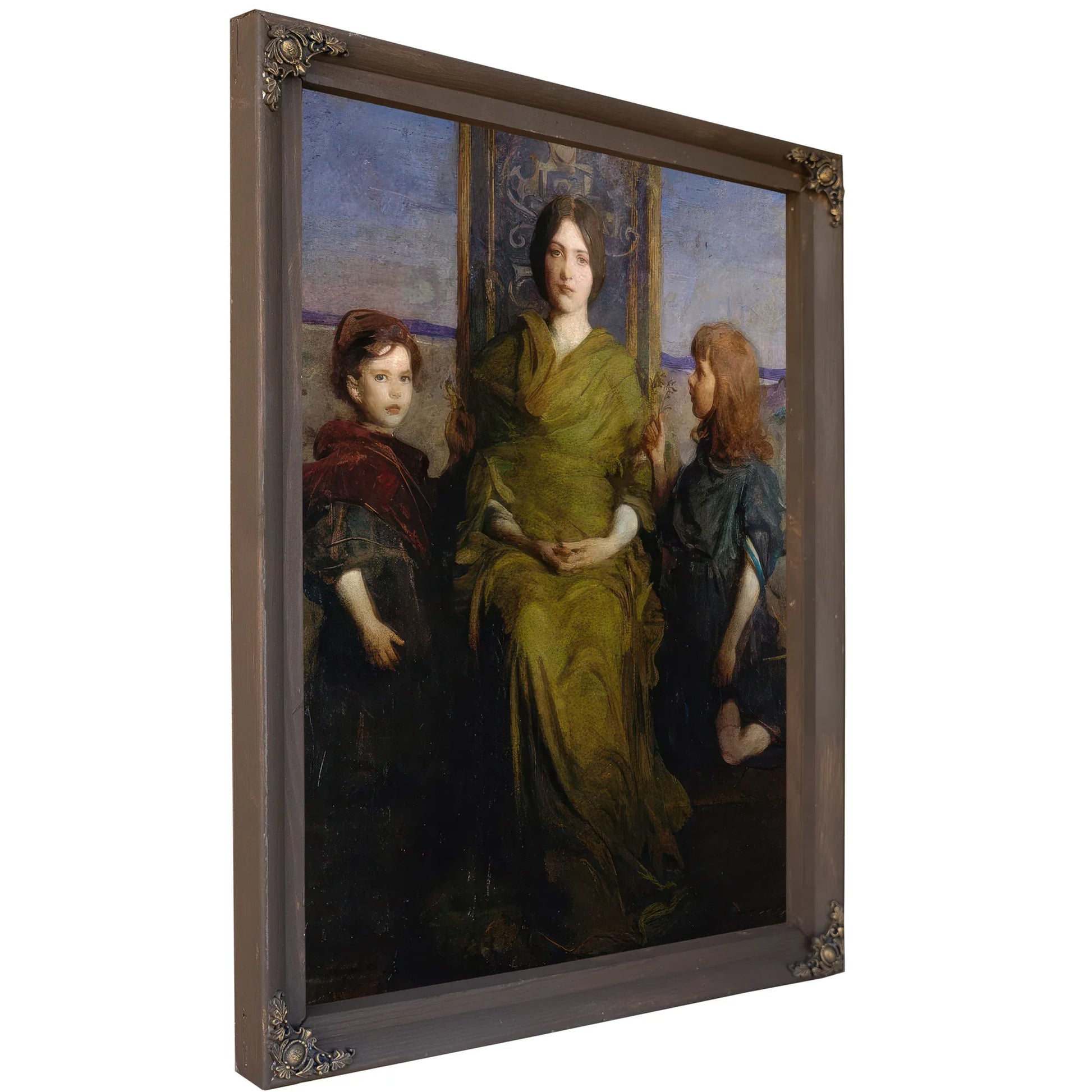 Virgin Enthroned By Abbott Handerson Thayer Fine Art Print