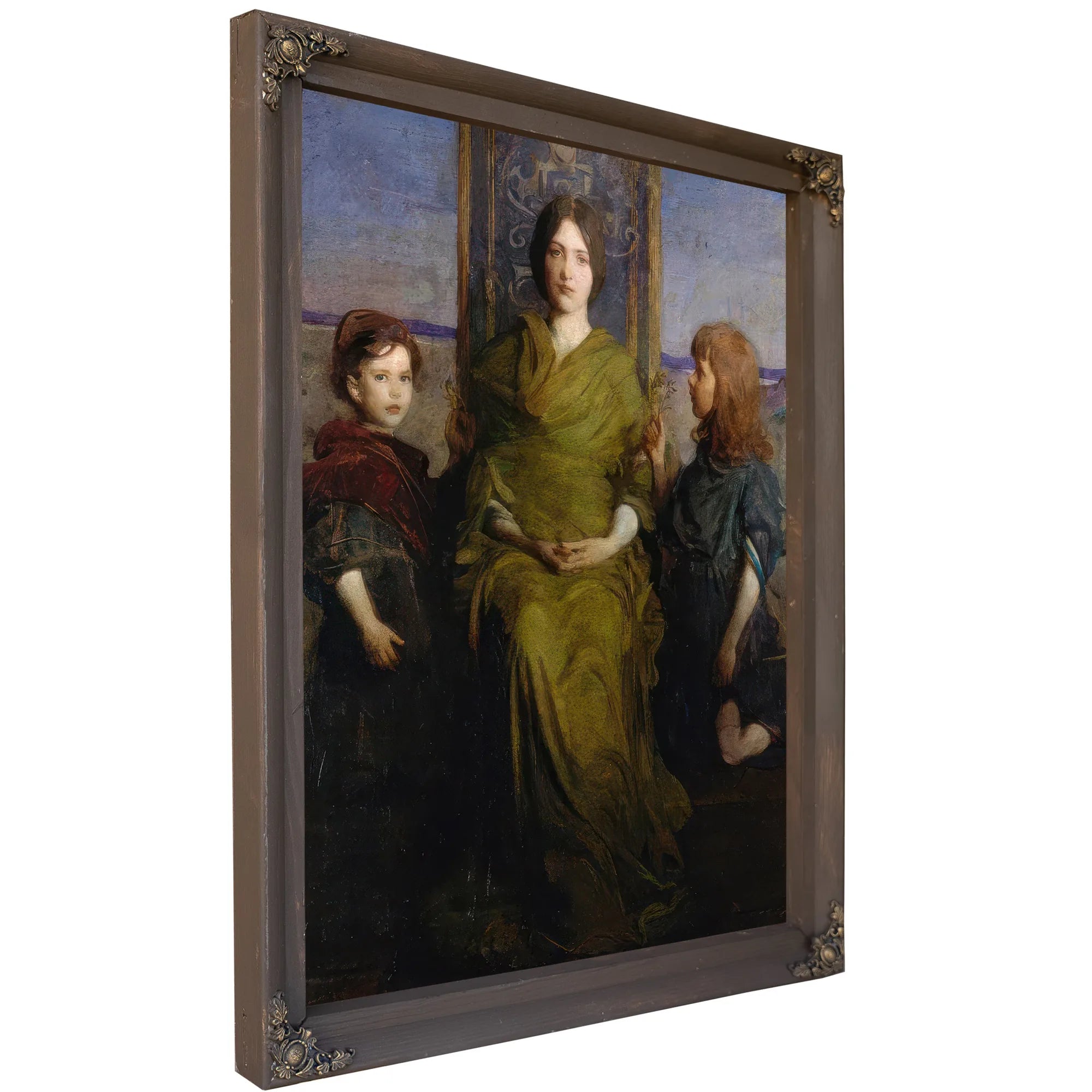 Virgin Enthroned By Abbott Handerson Thayer Fine Art Print