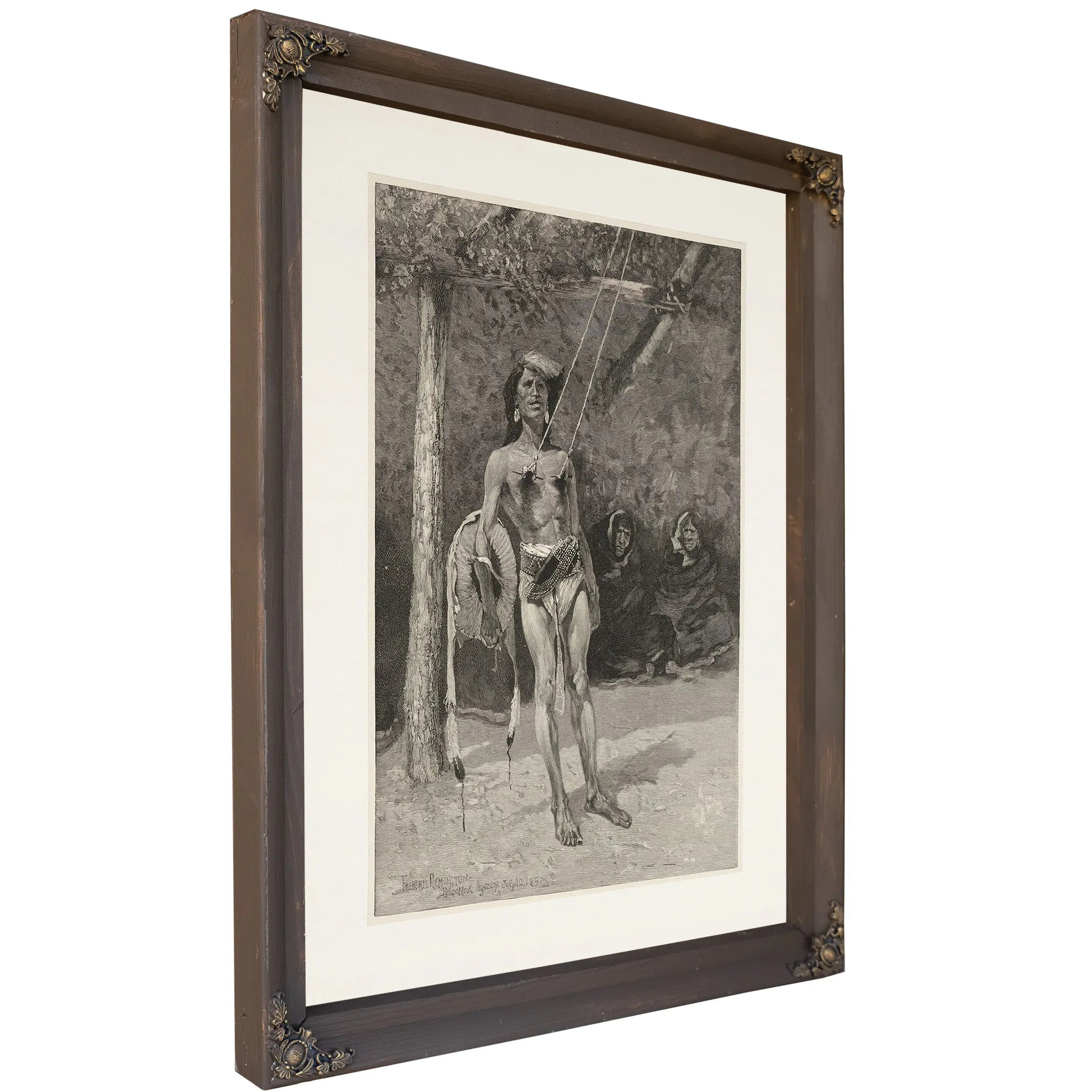 The Ordeal In The Sun Dance Among The Blackfeet Indians by Frederic Remington