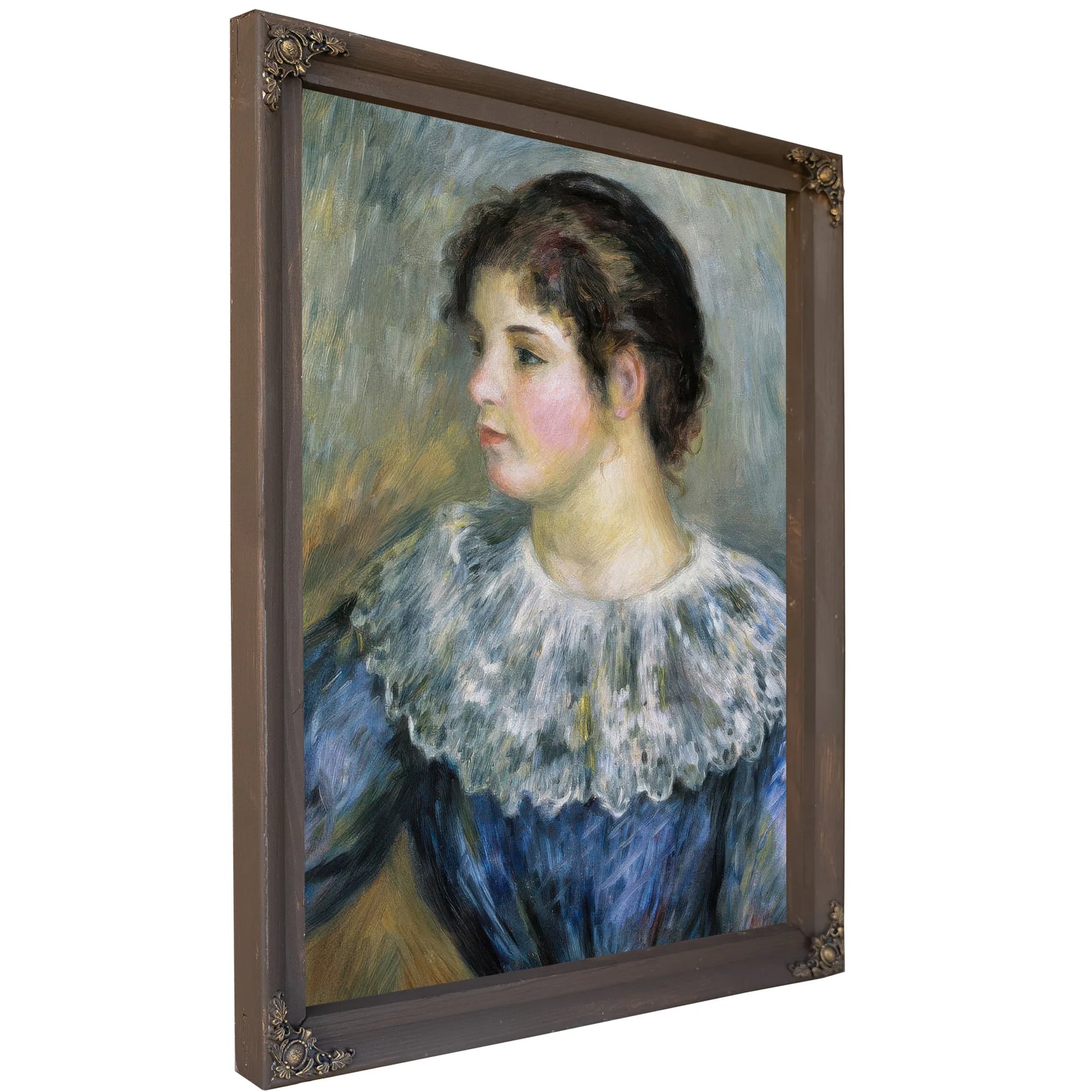 Bust Portrait Of A Young Woman By Pierre August Renoir Fine Art Print