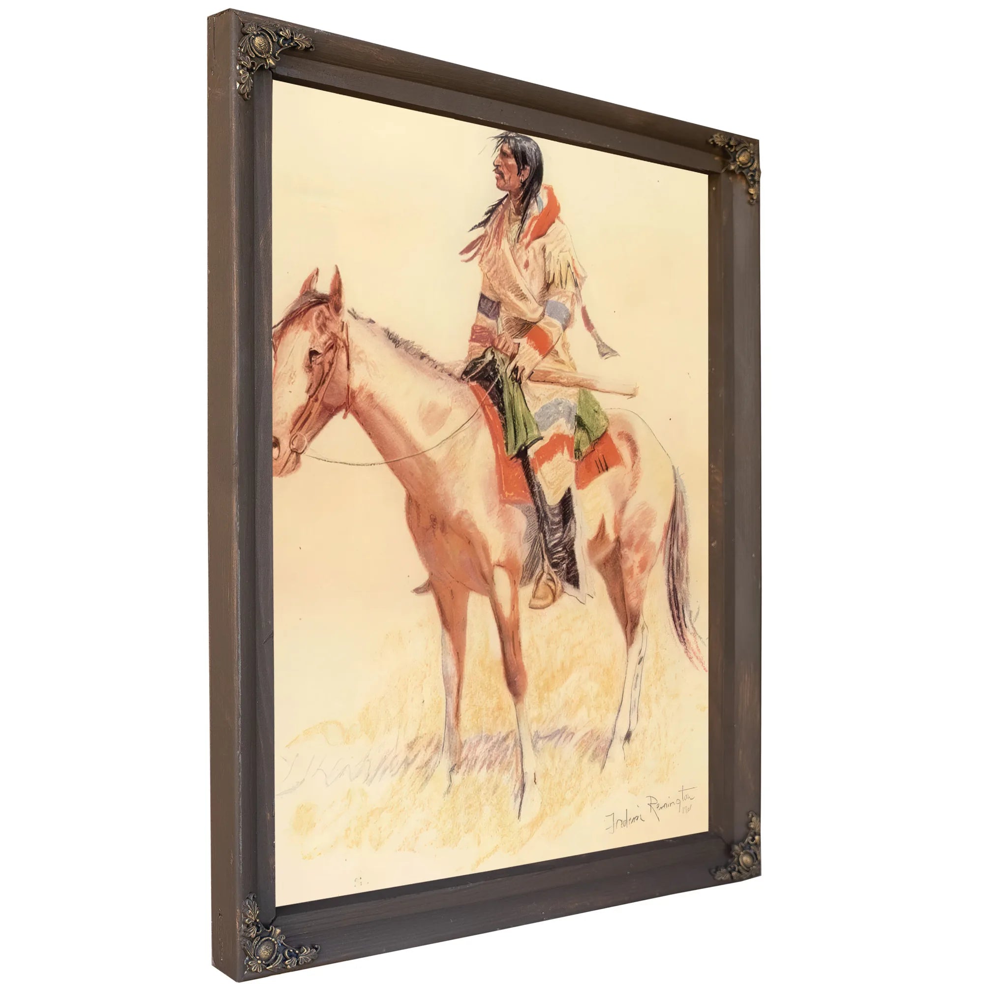 A Breed Aka An Indian Scout By Frederic Remington Fine Art Print