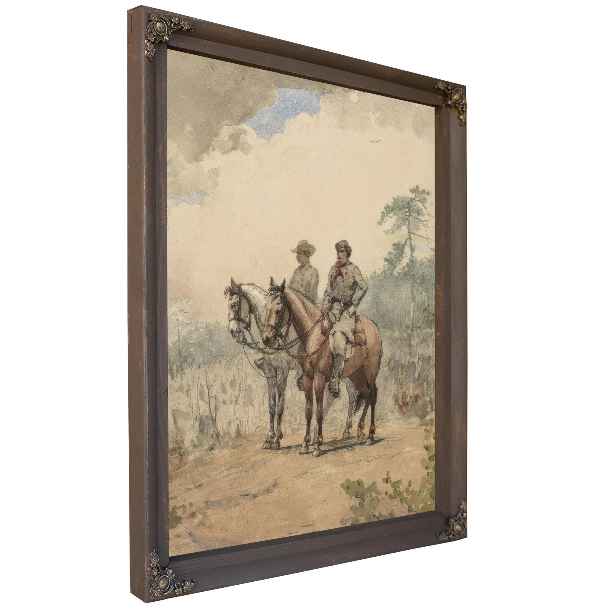 Two Scouts By Winslow Homer Fine Art Print