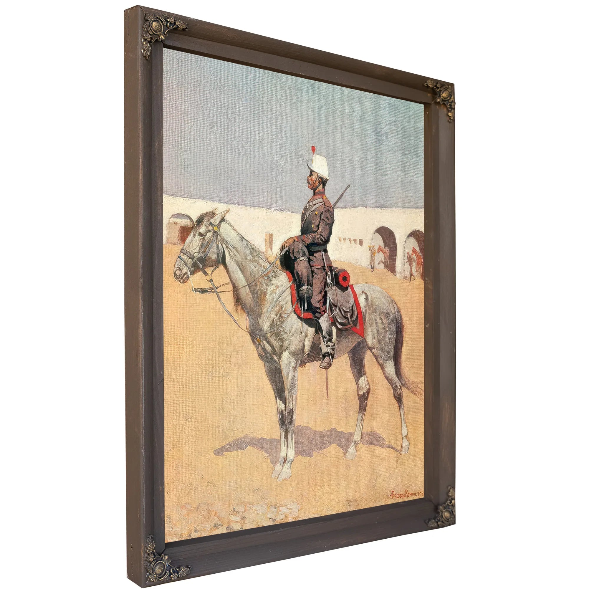 Cavalryman Of The Line,Mexico By Frederic Remington Fine Art Print
