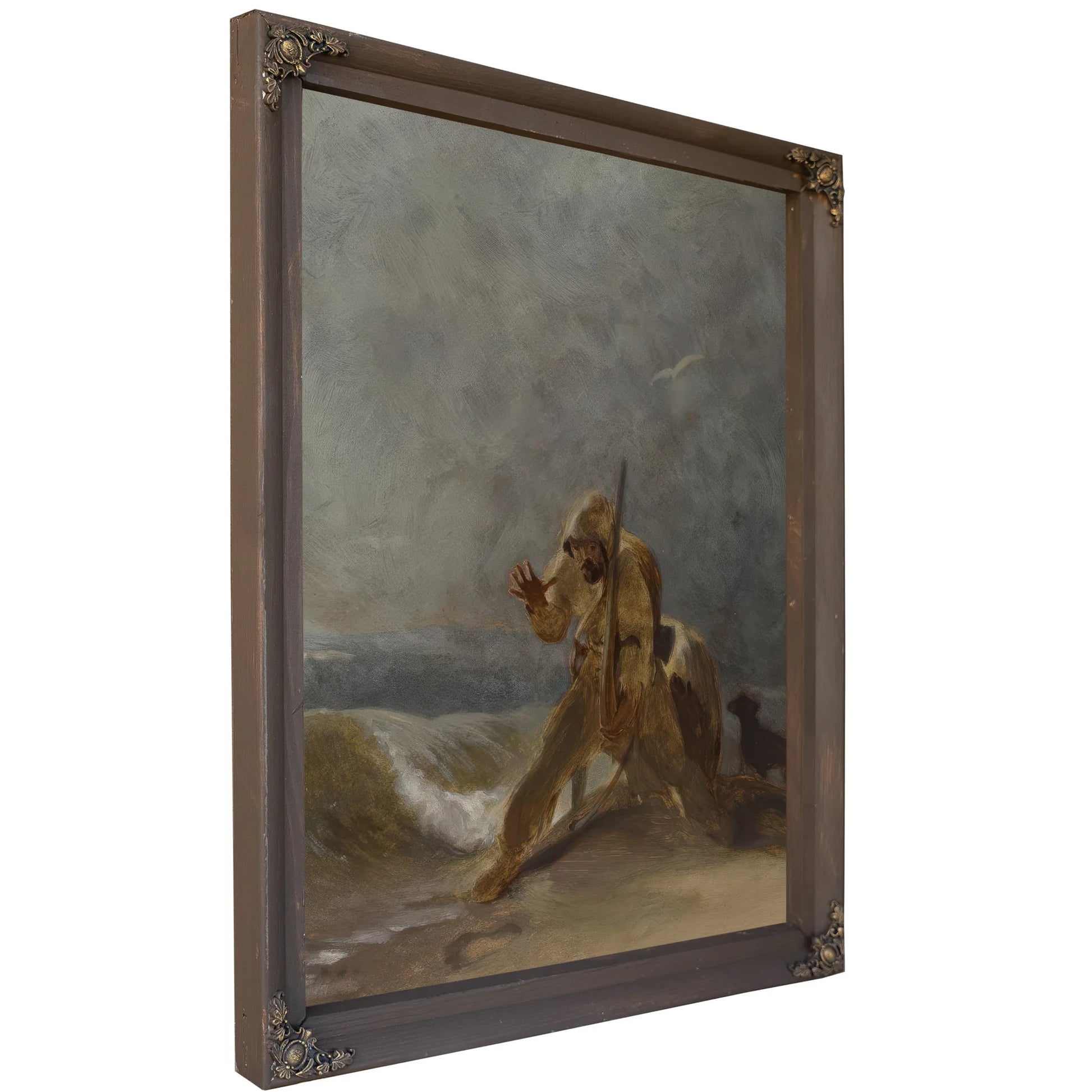 Foot Impression In The Sand By Thomas Sully Fine Art Print