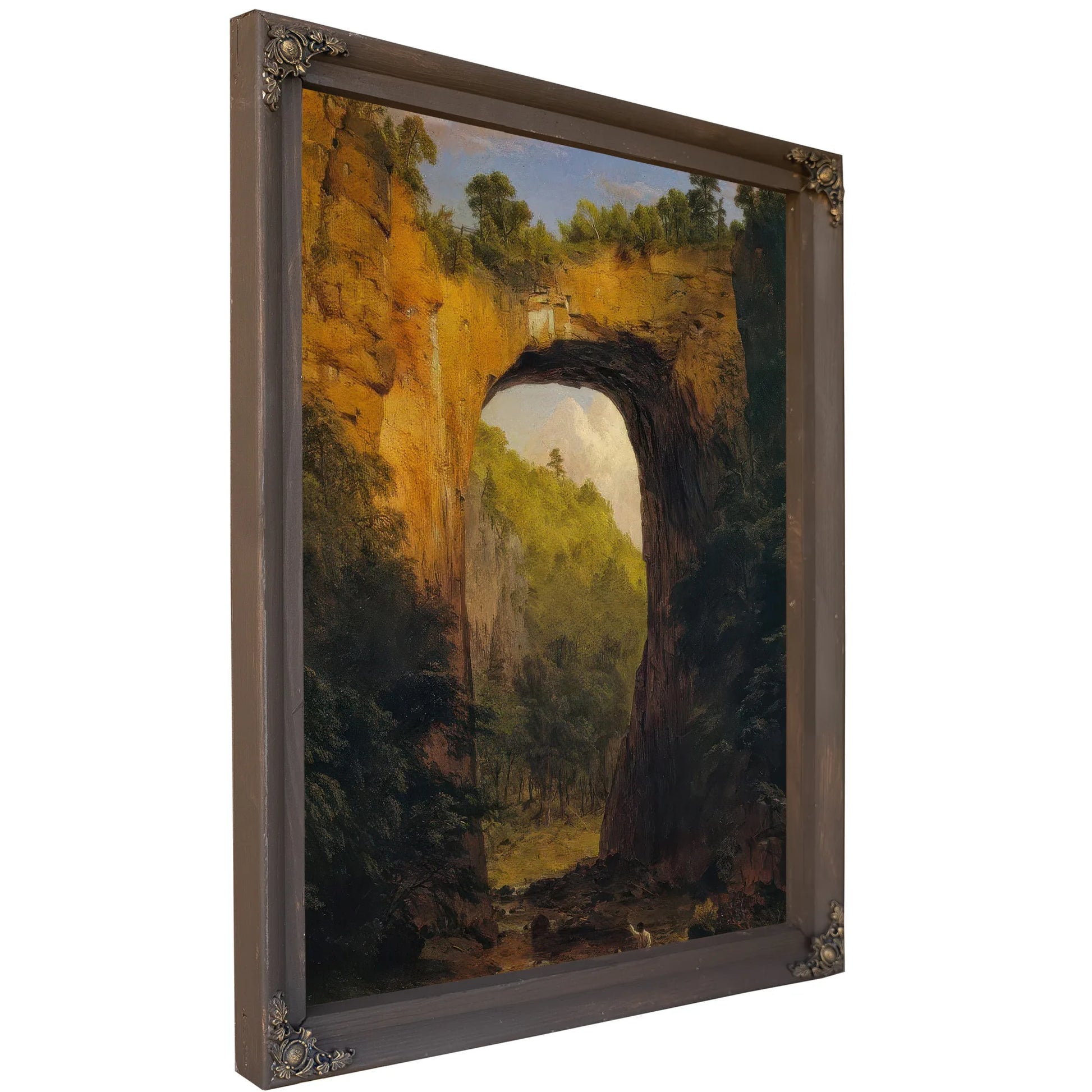 The Natural Bridge Virginia By Frederic Edwin Church Fine Art Print