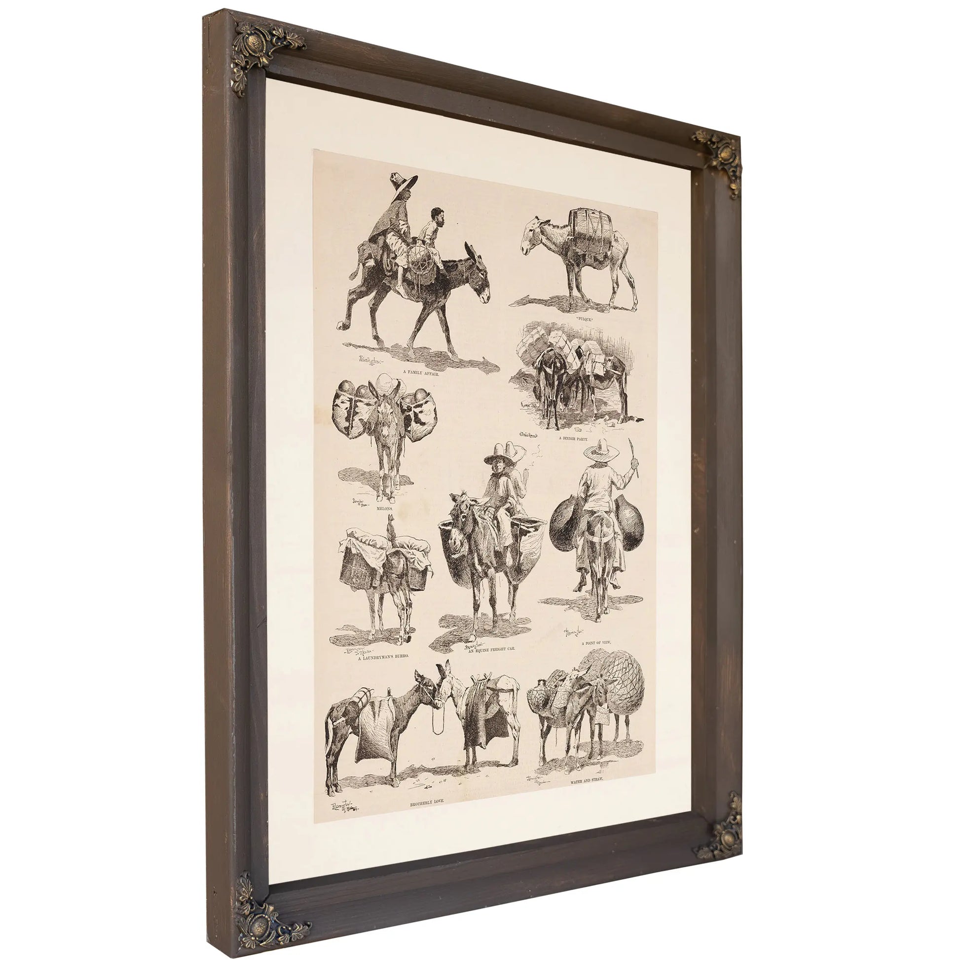 Mexican Burros by Frederic Remington