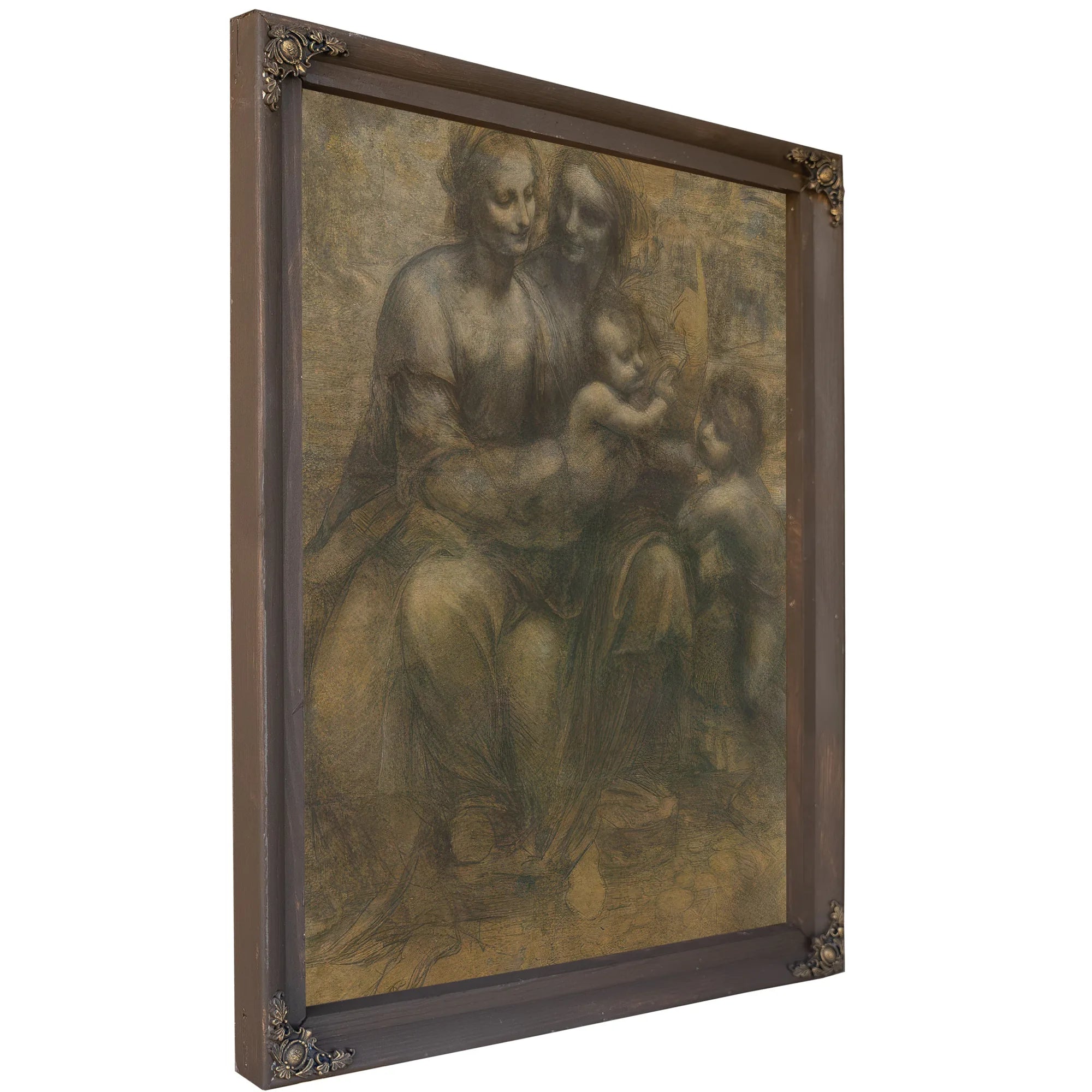 The Virgin And Child With Saint Anne And Saint John The Baptist By Leonardo Da Vinci Fine Art Print