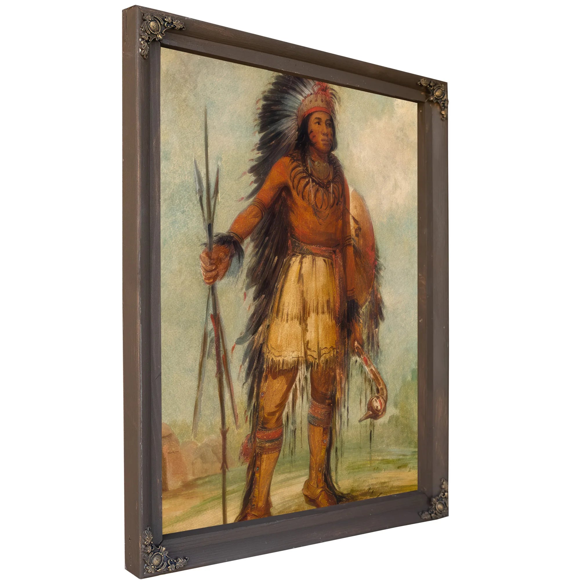 A Wun Ne Wa Be, Bird Of Thunder By George Catlin Fine Art Print
