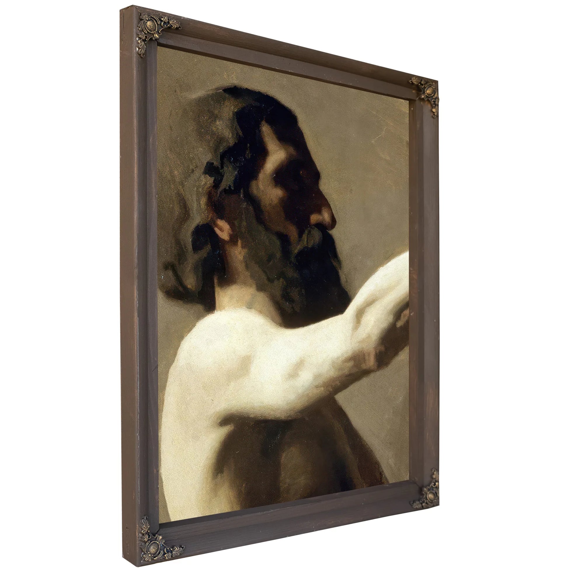 Study Of A Nude Man By Thomas Eakins Fine Art Print