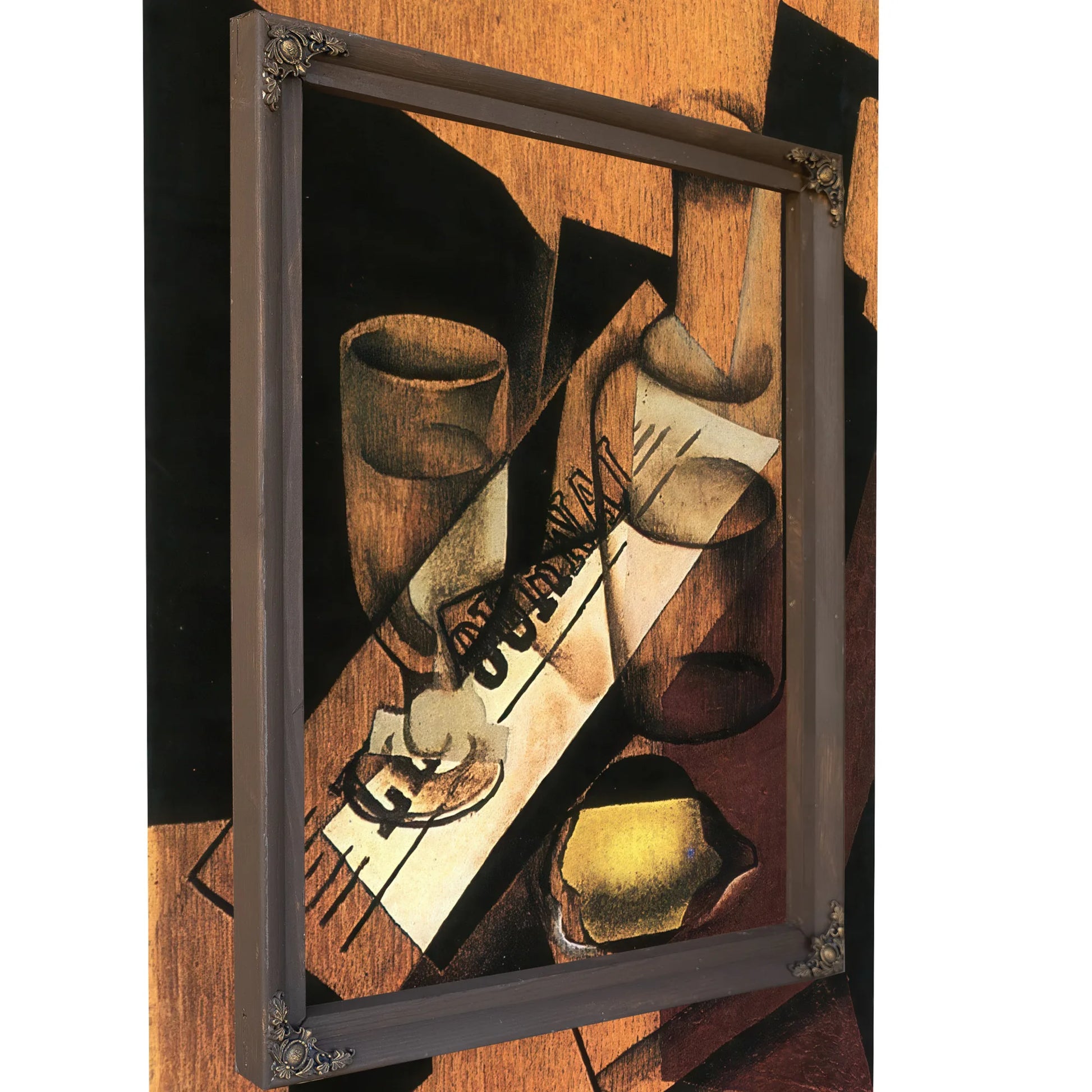 Water Bottle And Lemon By Juan Gris Fine Art Print