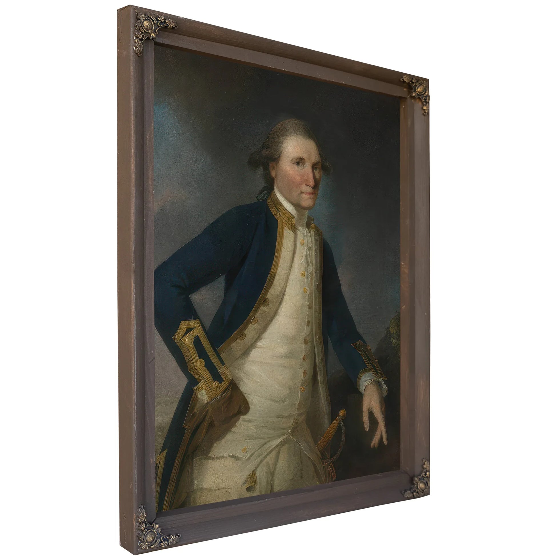 Portrait Of Captain James Cook Rn By John Webber Fine Art Print