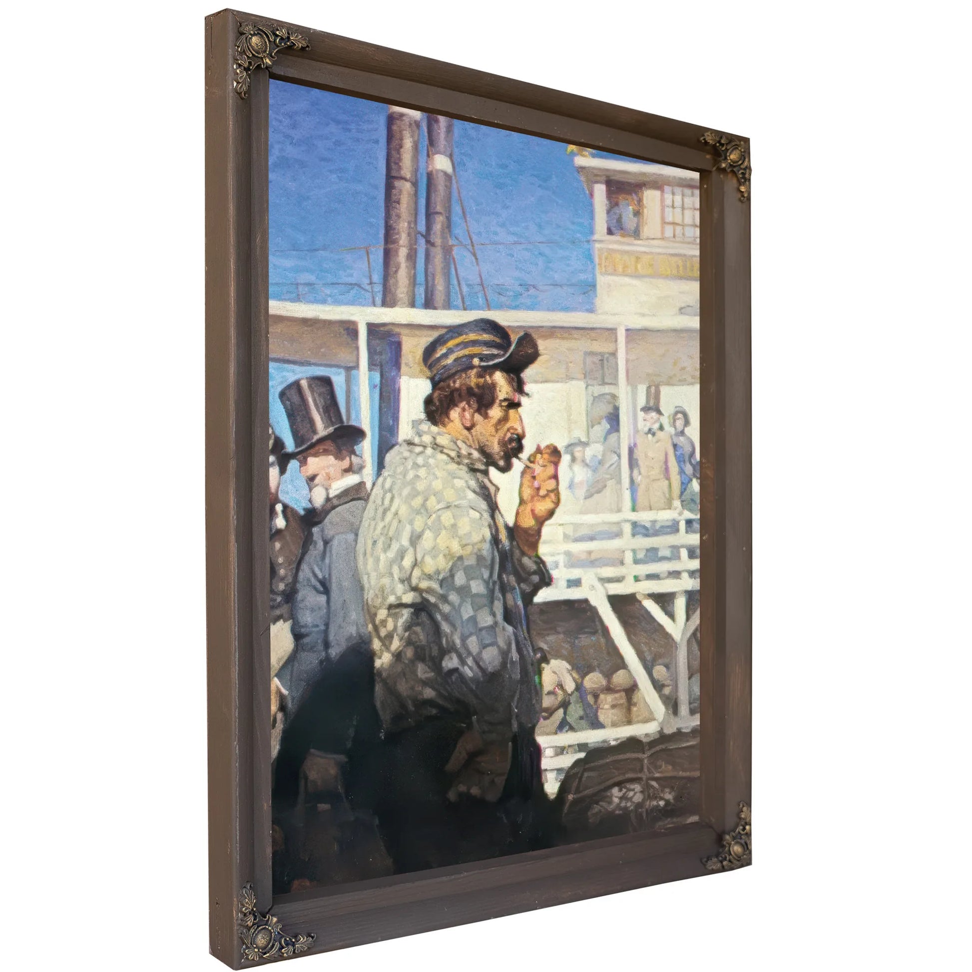 Jim Bludsoe Of The Prairie Belle By NC Wyeth Fine Art Print