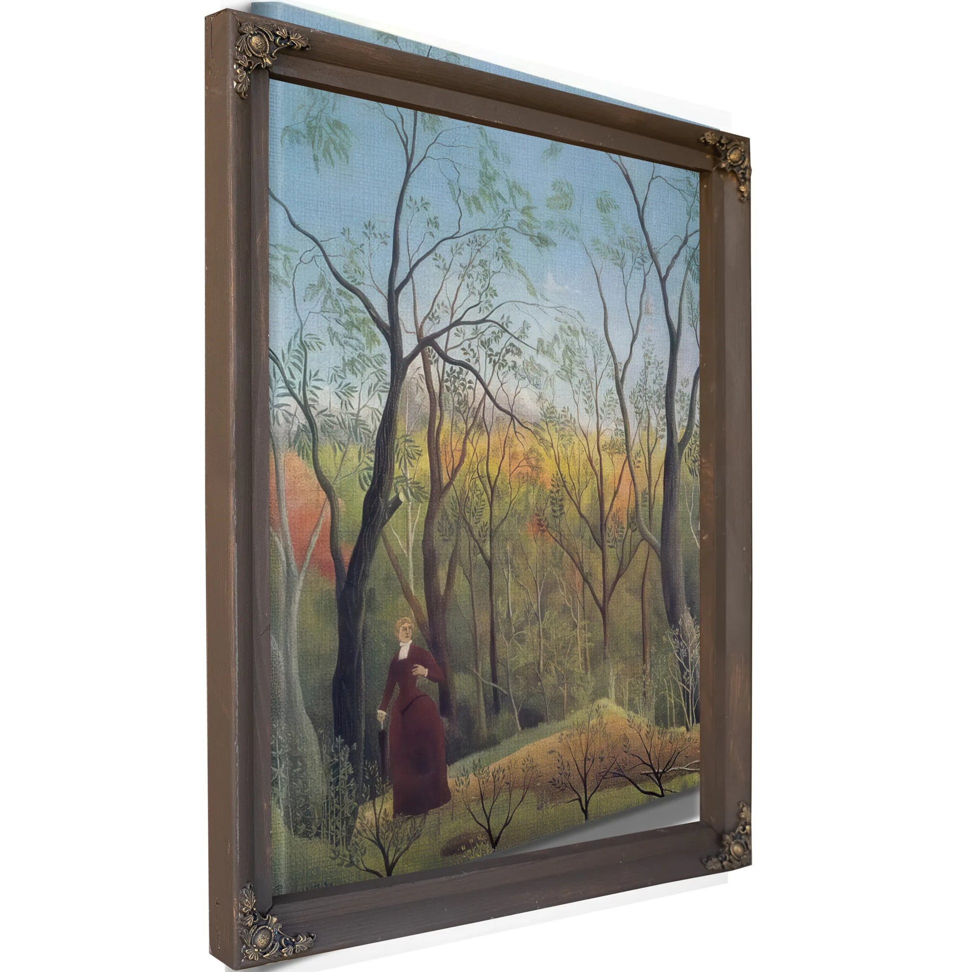 The Walk In The Forest About 1886 La Promenade Dans La Foret By Henri Rousseau Fine Art Print