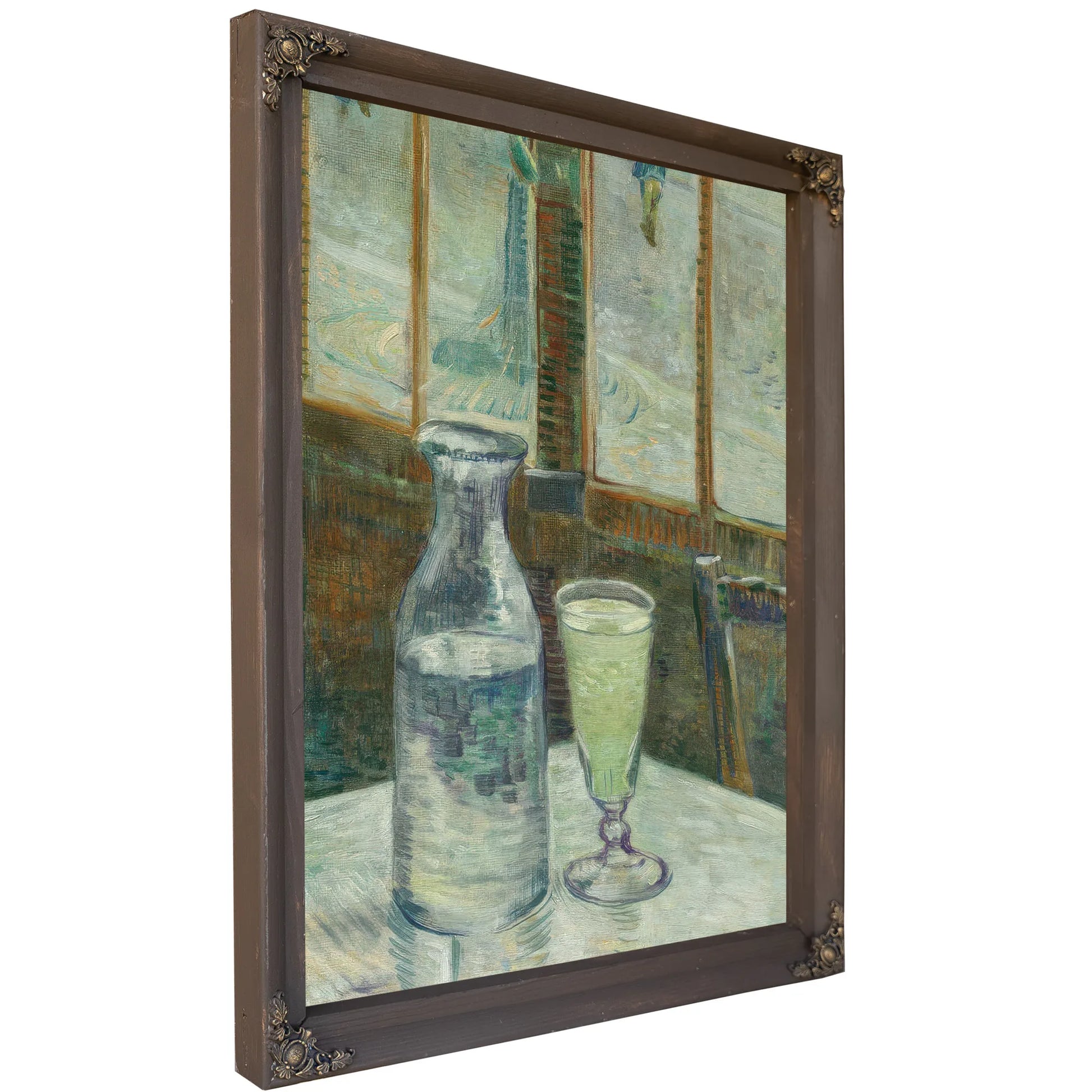 Cafe Table With Absinth (Mesa De Cafe Con Absenta) By Vincent Van Gogh Fine Art Print