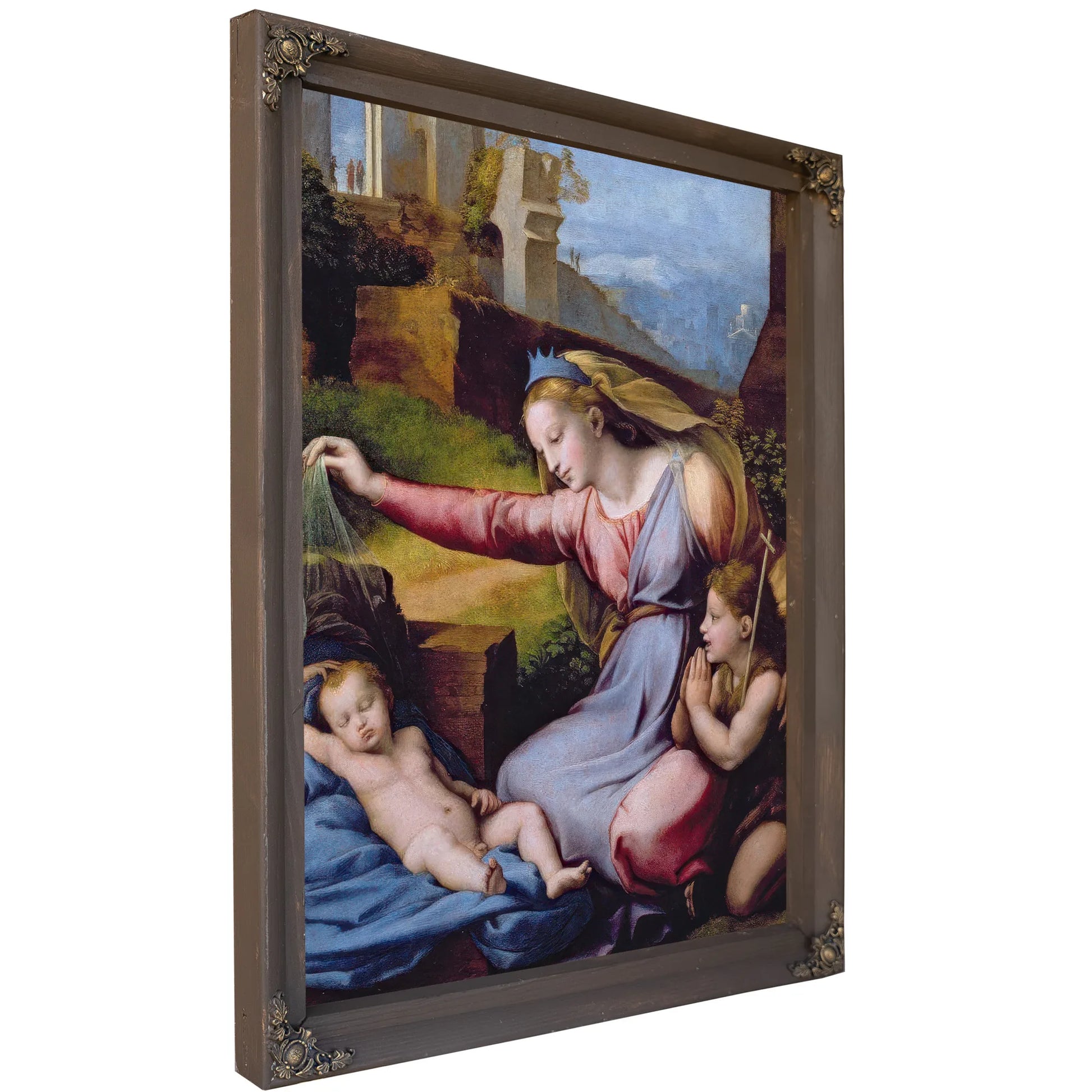 The Madonna Of The Blue Diadem Or The Madonna Of The Veil By Raphael Fine Art Print