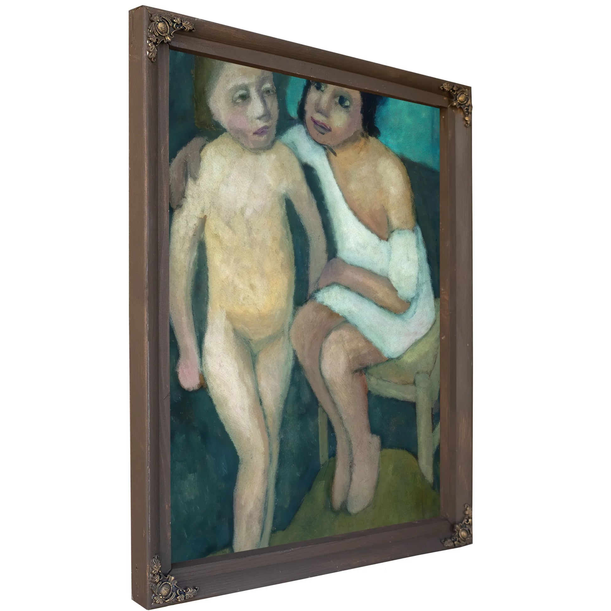 Sitting Girl And Nude 1906 By Paula Modersohn Becker Fine Art Print