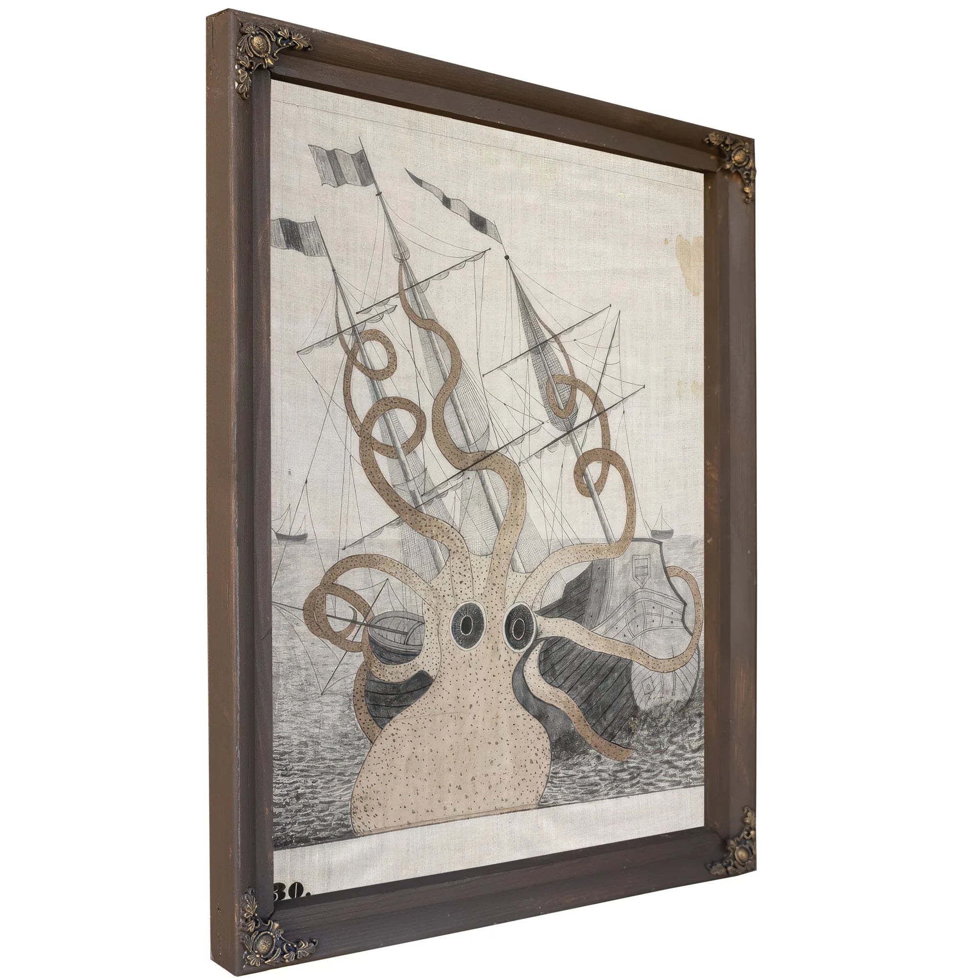Colossal Octopus By Orra White Hitchcock Fine Art Print