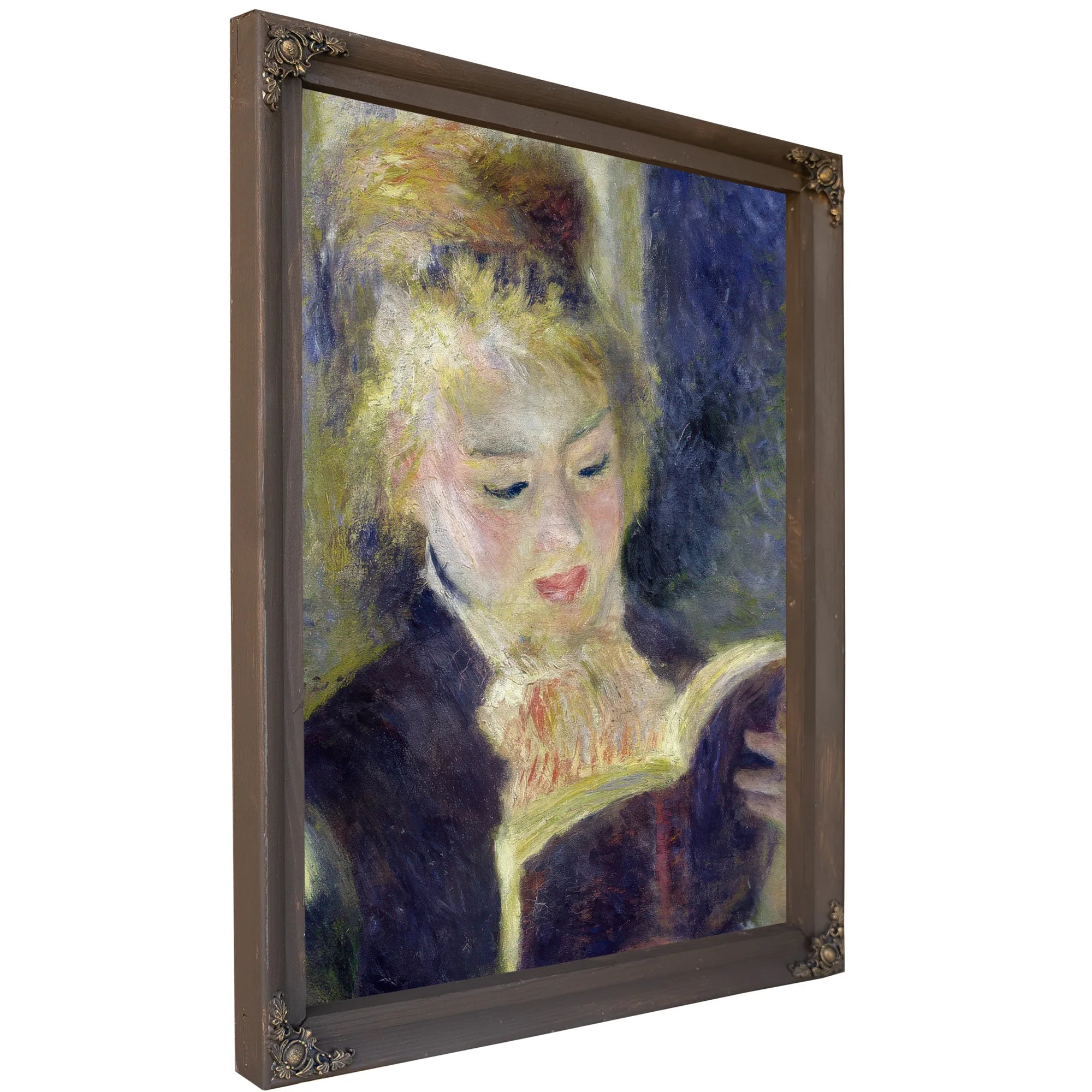 Girl Reading By Pierre Auguste Renoir Fine Art Print