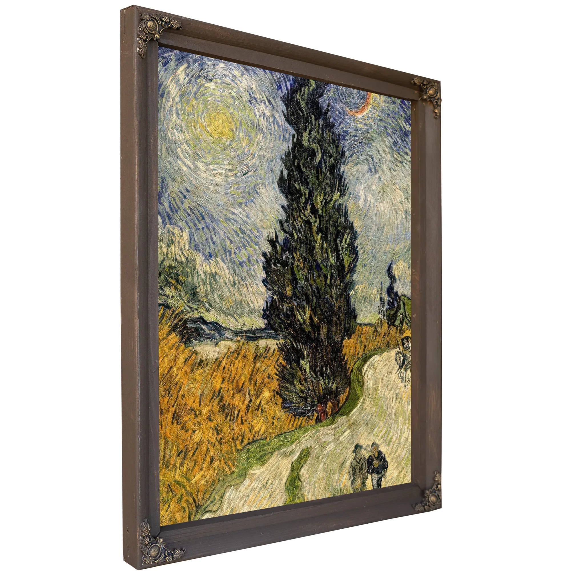 Road With Cypresses By Vincent Van Gogh Fine Art Print