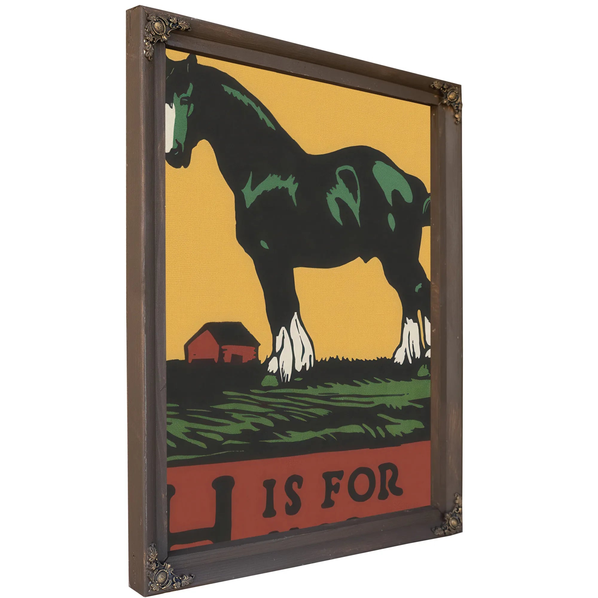 Alphabet H Is For Horse By C.B. Falls Fine Art Print