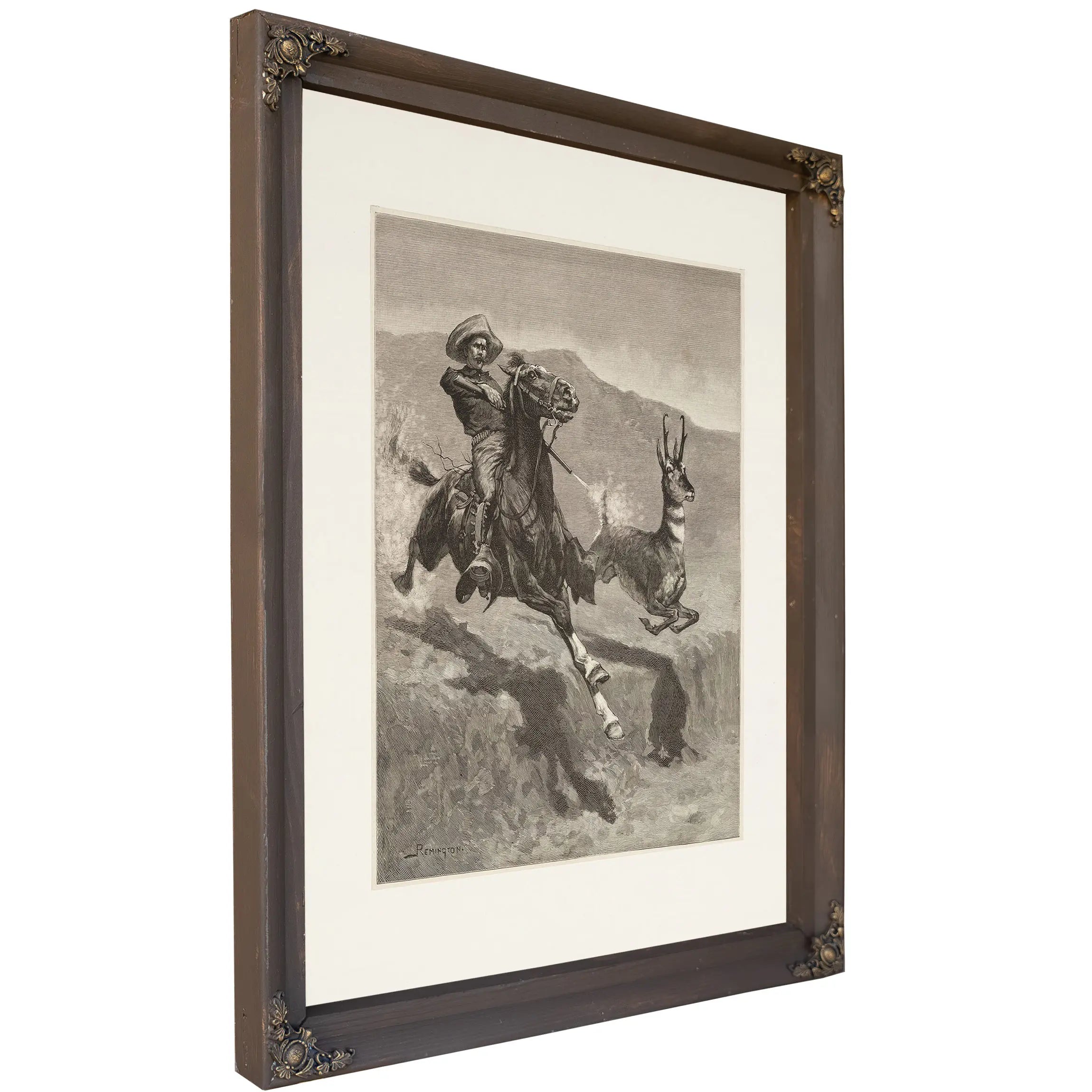 Hunting The Prong Horn Antelope In California by Frederic Remington