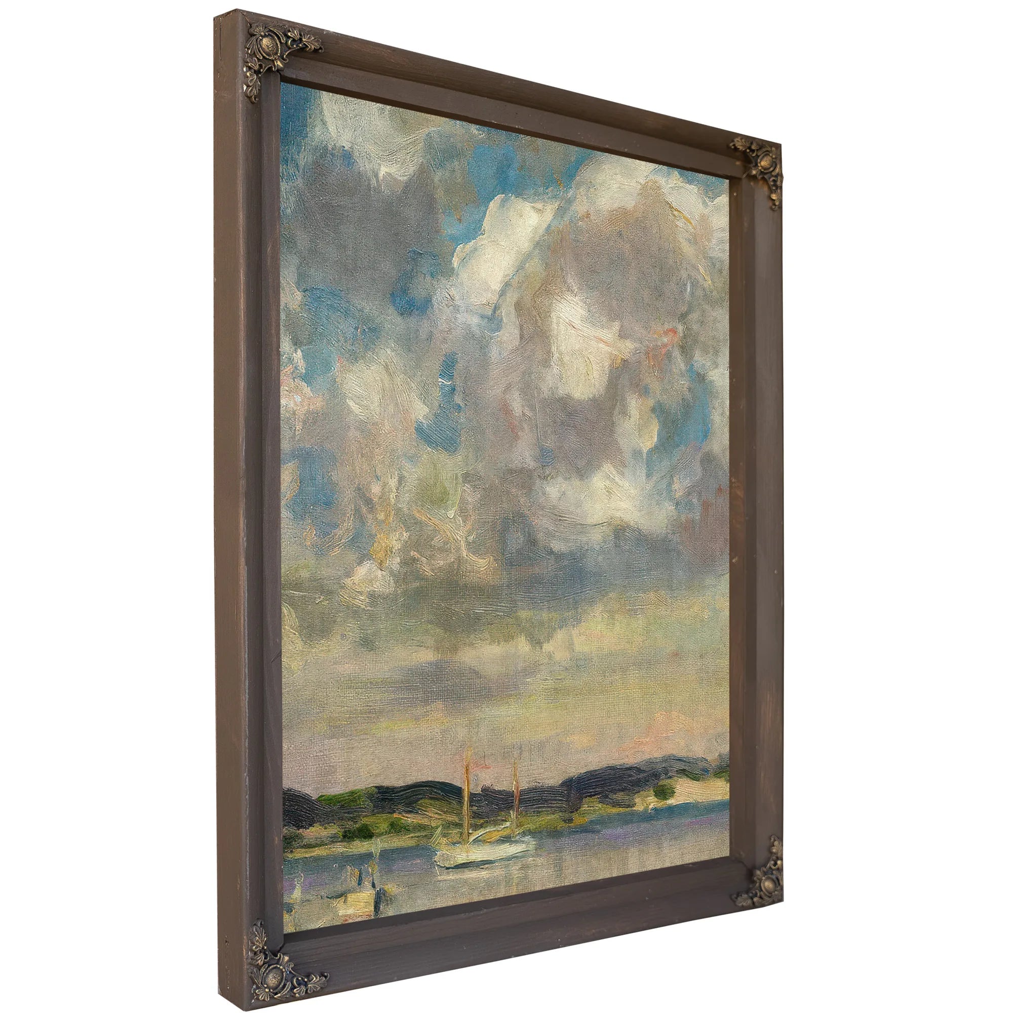 Clouds Peconic Bay By Irving Ramsey Wiles Fine Art Print