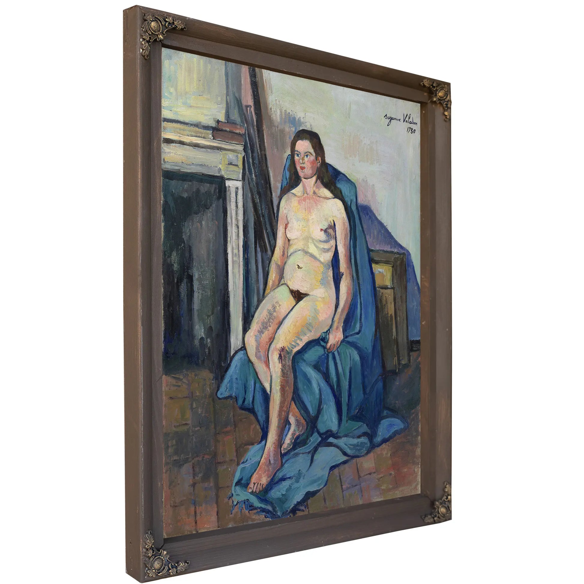Valadon Nu Au Chale Bleu by Suzanne Valadon