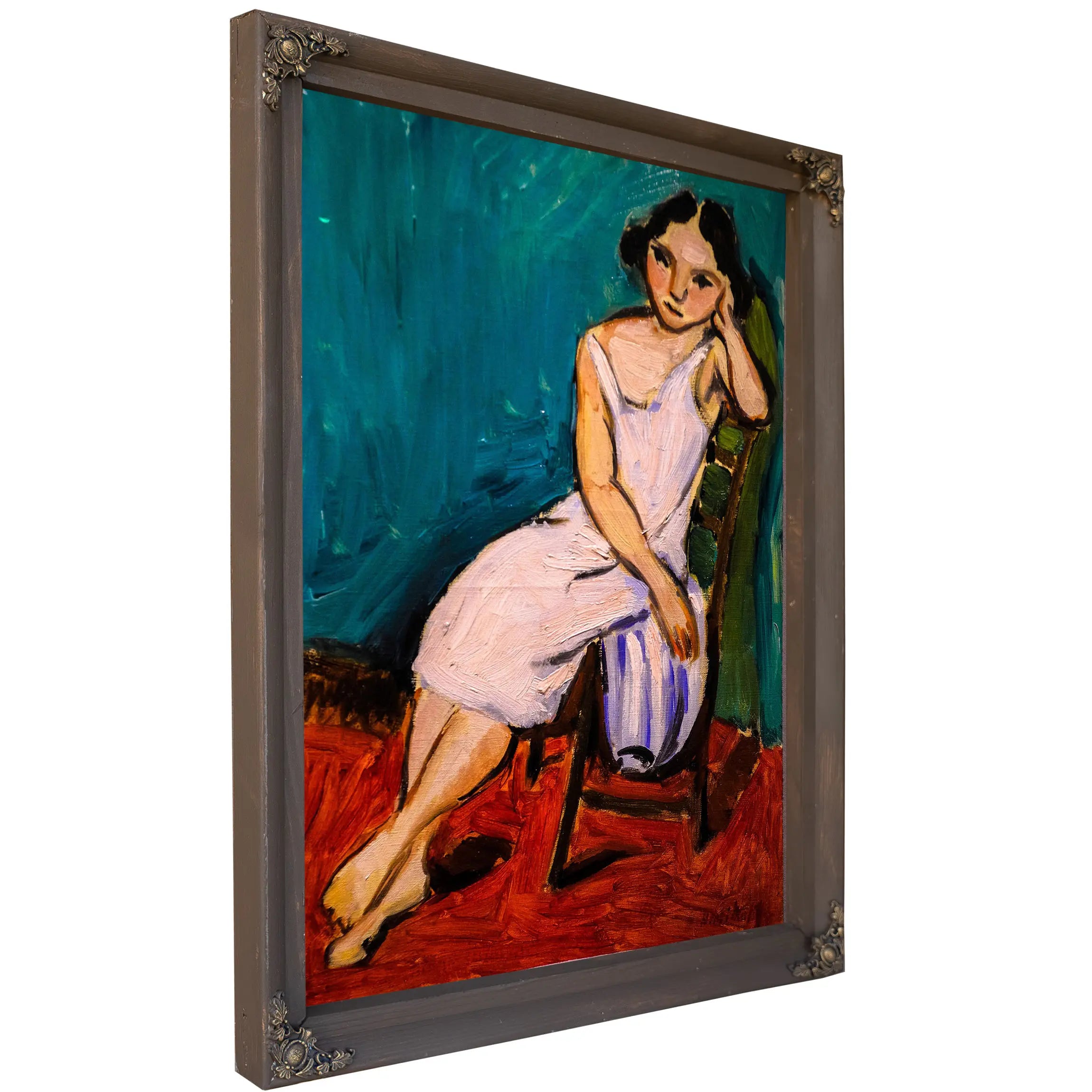 Woman In A Purple Dress by Henri Matisse