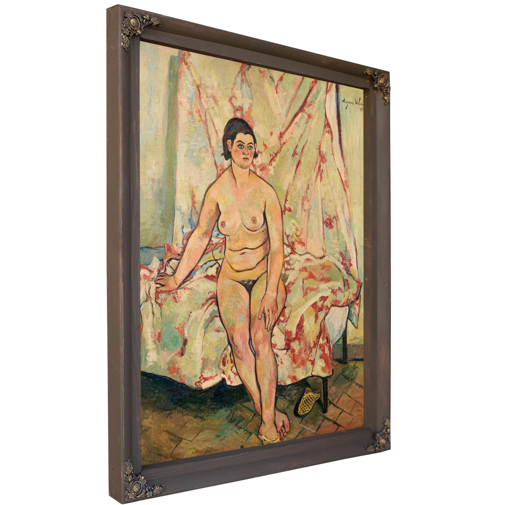Nude Sitting On The Edge Of A Bed By Suzanne Valadon by Suzanne Valadon