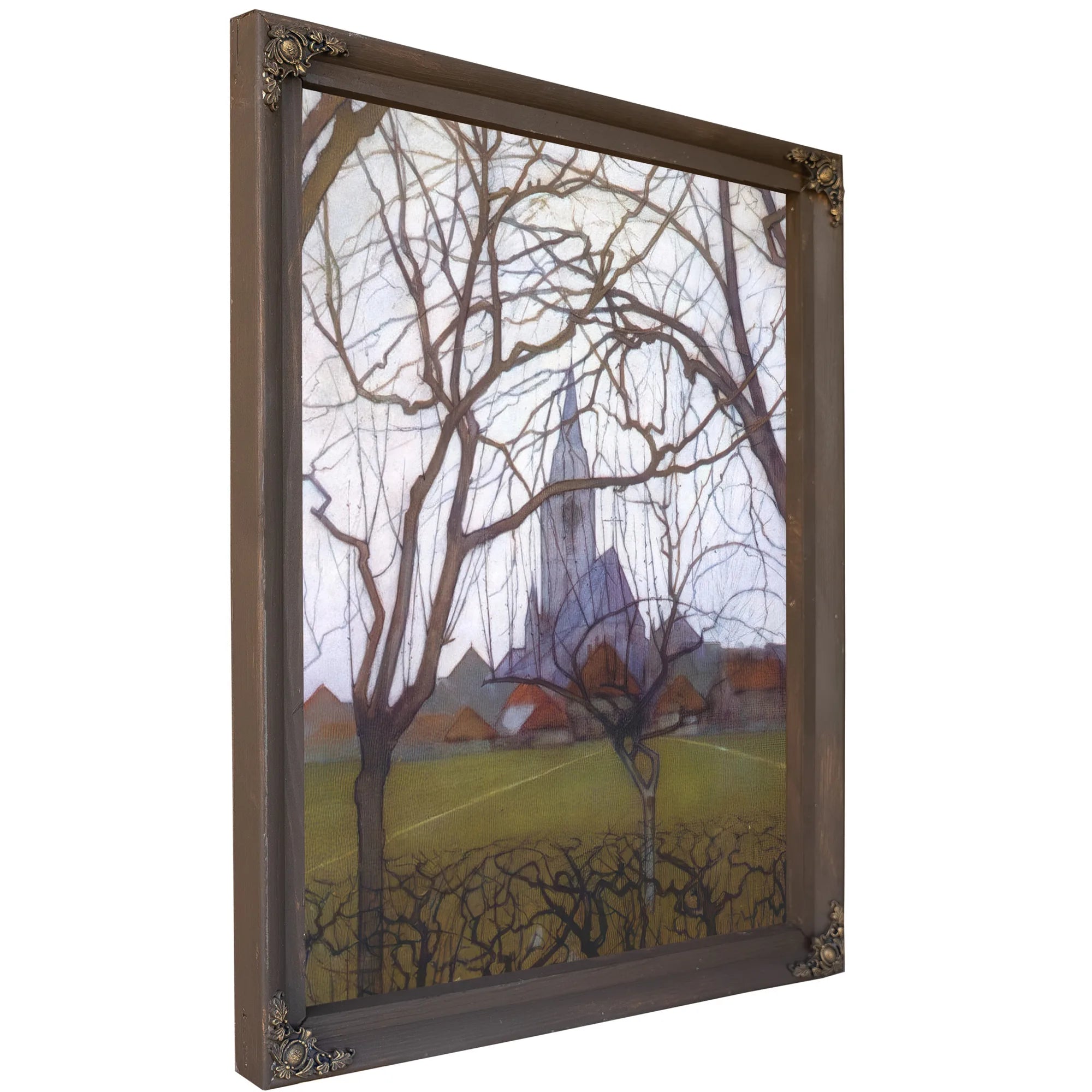 Village Church 1898 Post Impressionism By Piet Mondrian Fine Art Print