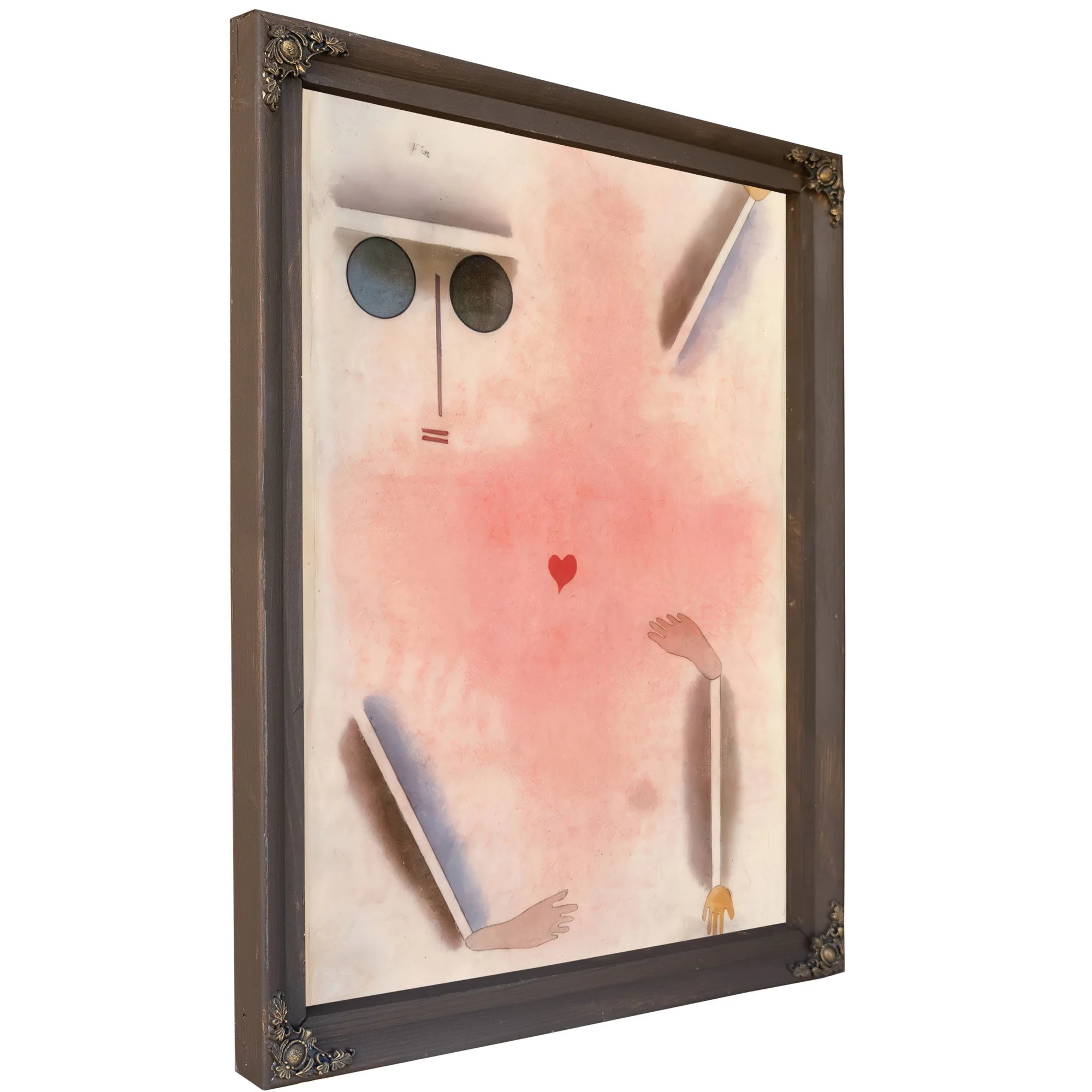 Has Head Hand Foot And Heart 1930 S4 (214) By Paul Klee Fine Art Print