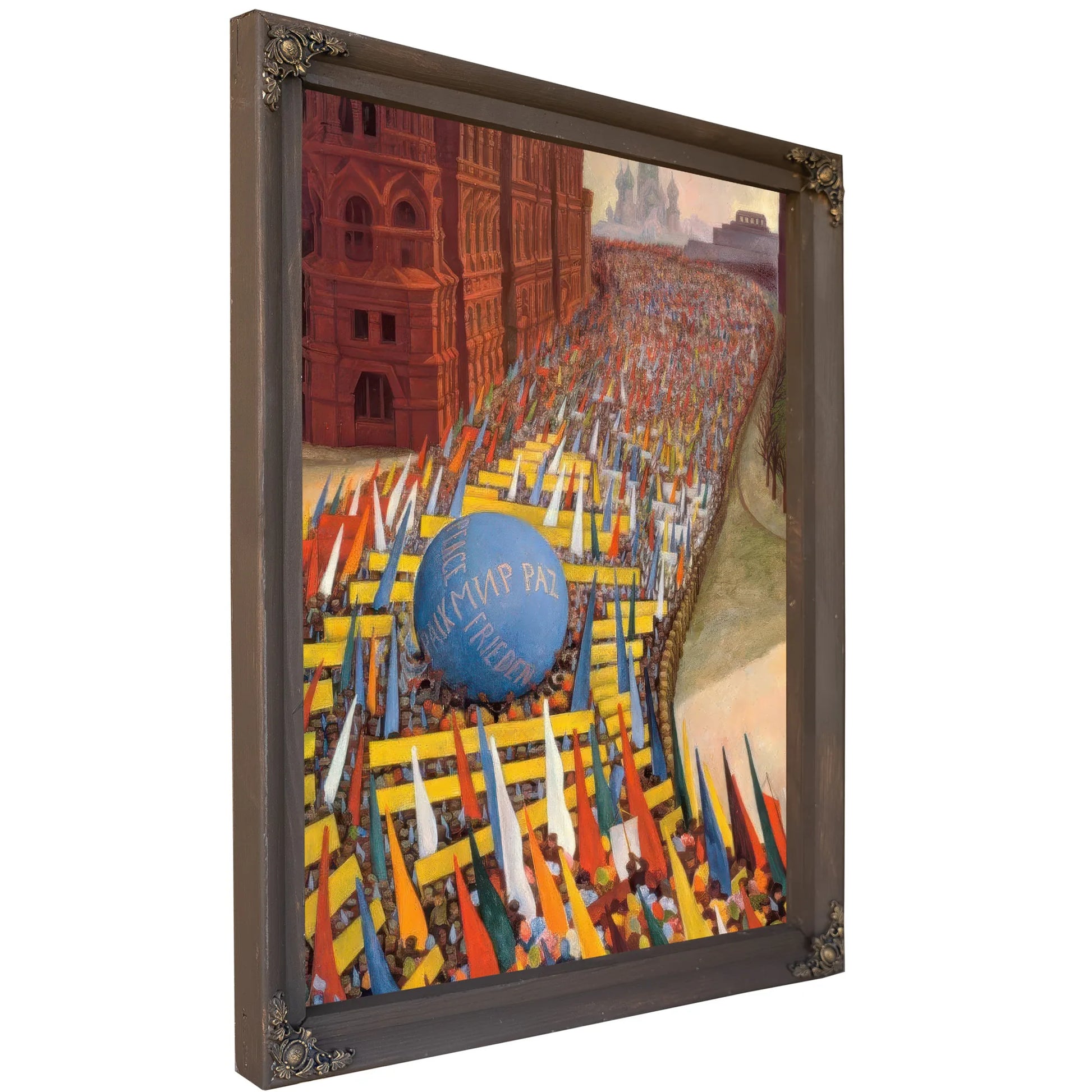 May Day Procession In Moscow By Diego Rivera Fine Art Print
